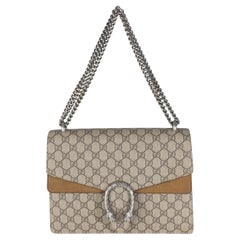 Gucci Beige GG Supreme Canvas Medium Dionysus