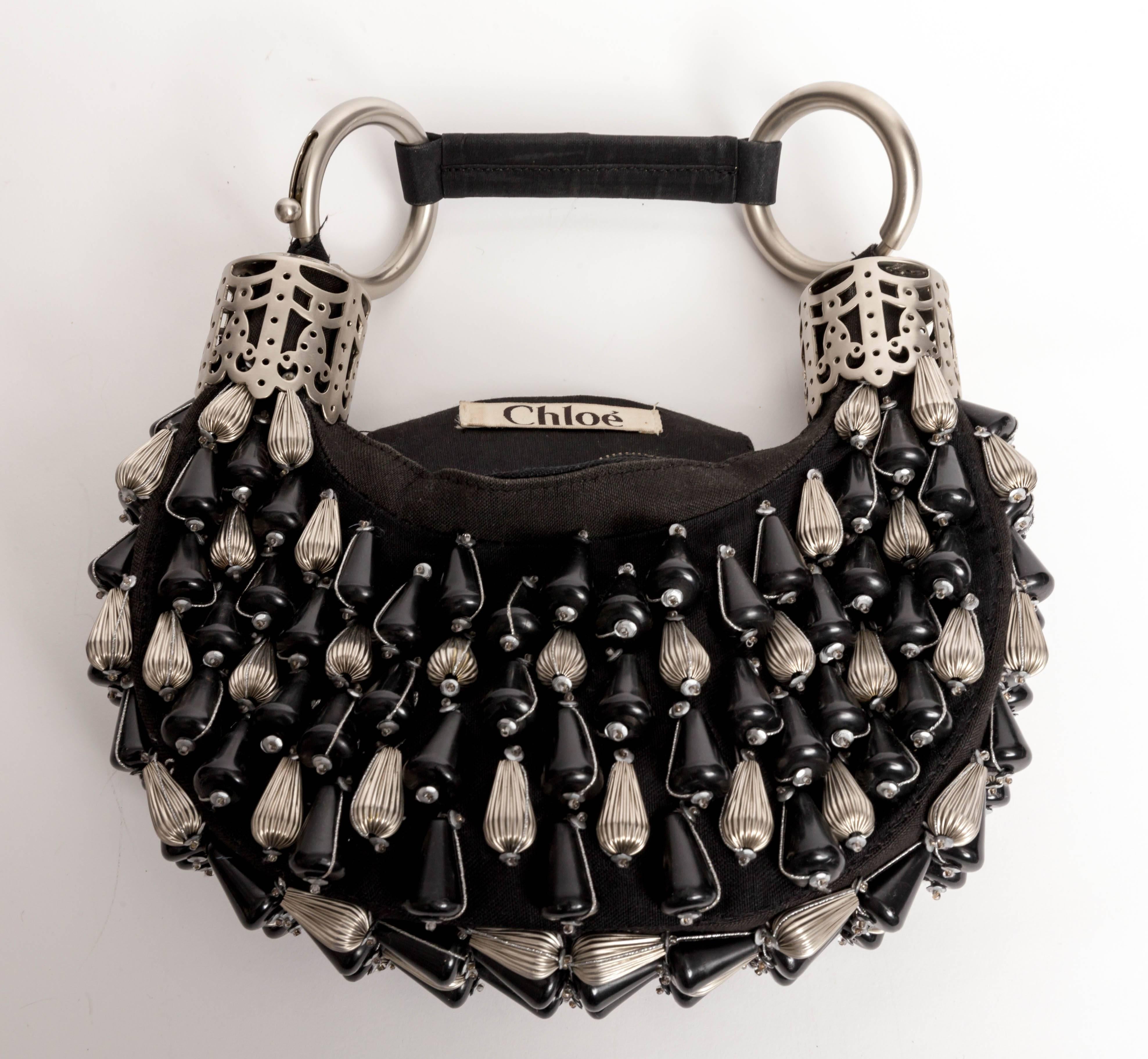 Sac à bracelet noir et argent de Chloe 1