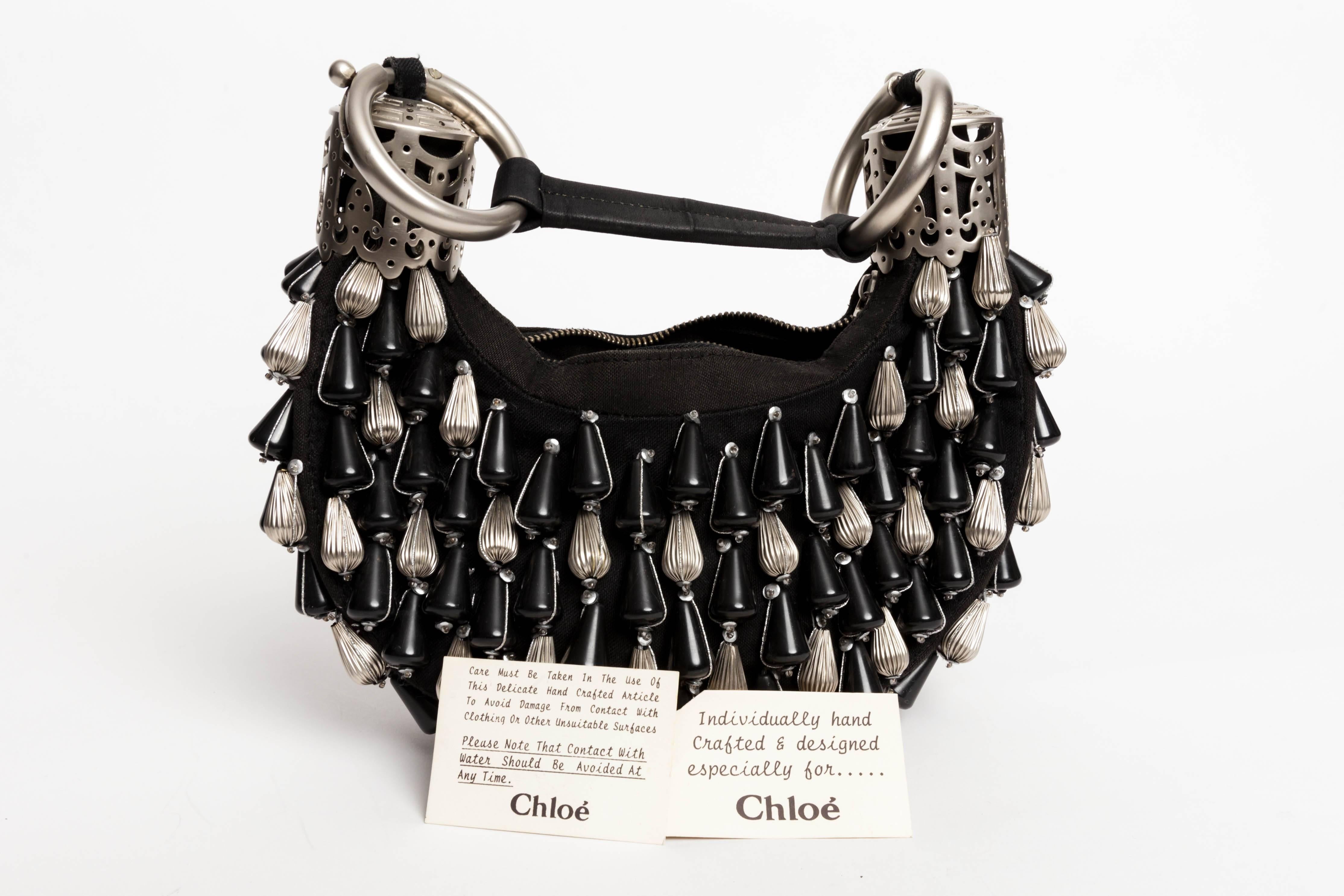 Sac à bracelet noir et argent de Chloe 2