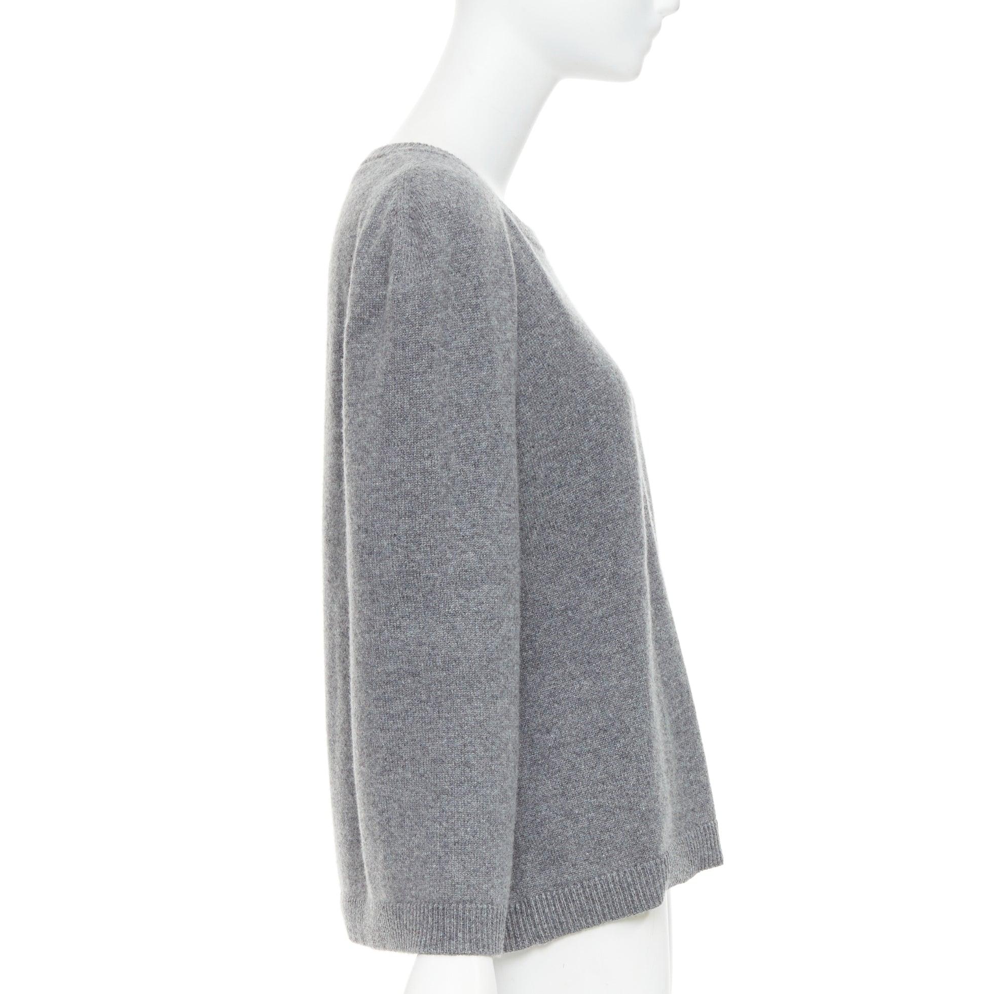 Valentino 100% cachemire, maglione grigio con mantello posteriore L.L.A. In condizioni ottime in vendita a Hong Kong, NT