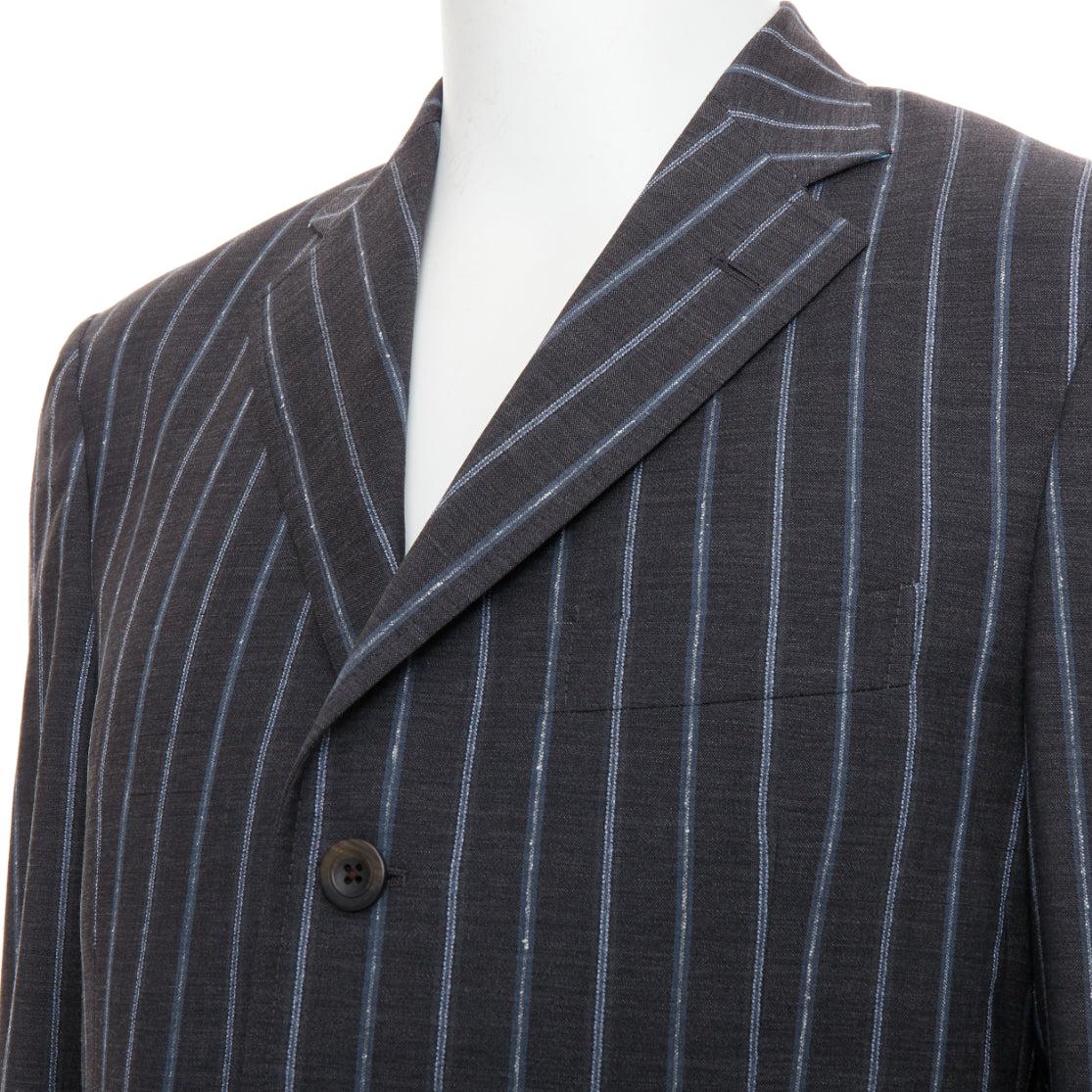 ETRO gris bleu à rayures 100% laine veste de blazer à simple boutonnage IT50 L
Référence : TGAS/F00042
Marque : Etro
MATERIAL : Laine
Couleur : Gris, Bleu
Motif : à rayures
Fermeture : bouton
Fabriqué en : Italie

CONDITION :
Condition : Excellent,
