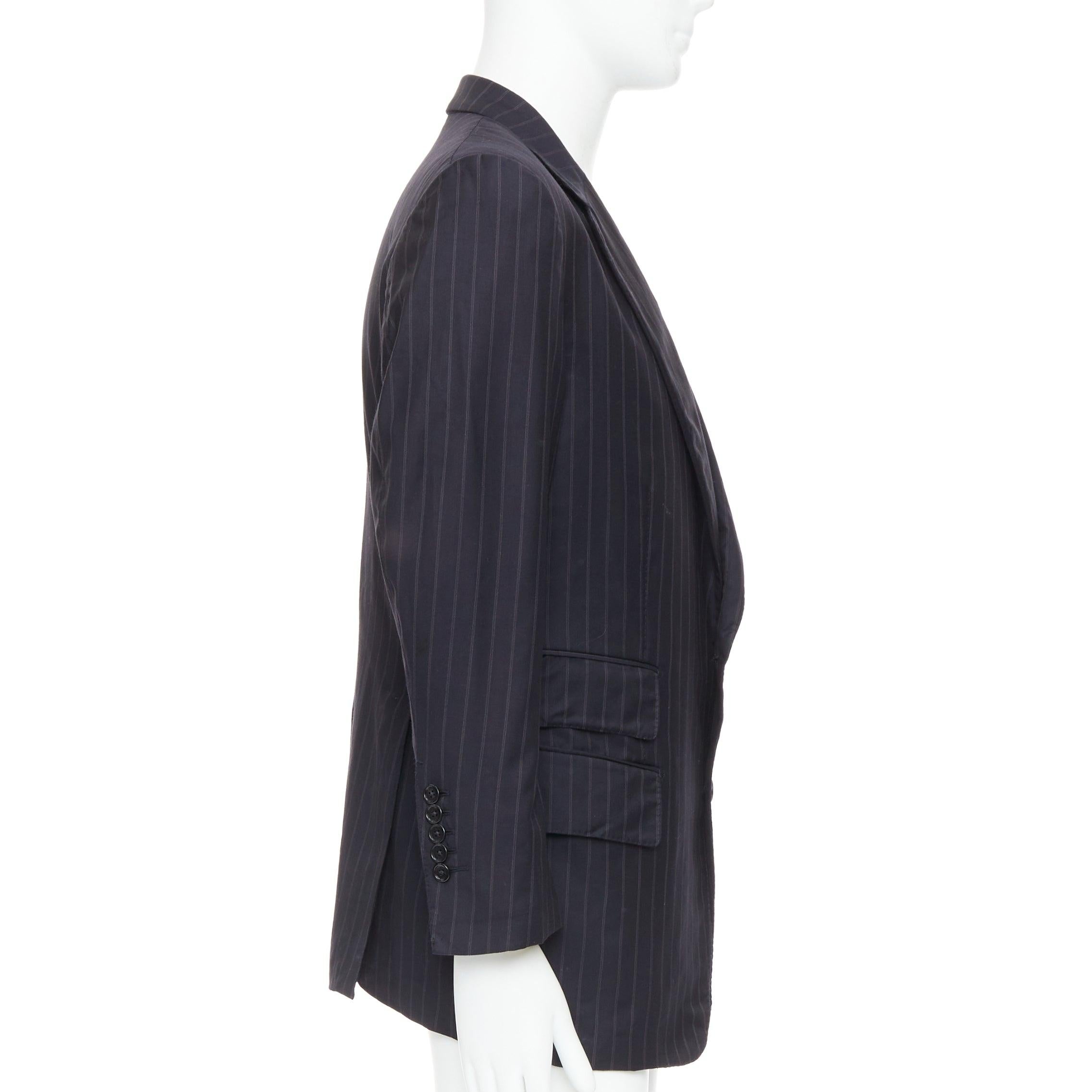 TOM FORD Windsor blazer noir à poches à rabat en laine et soie IT50 L État moyen - En vente à Hong Kong, NT