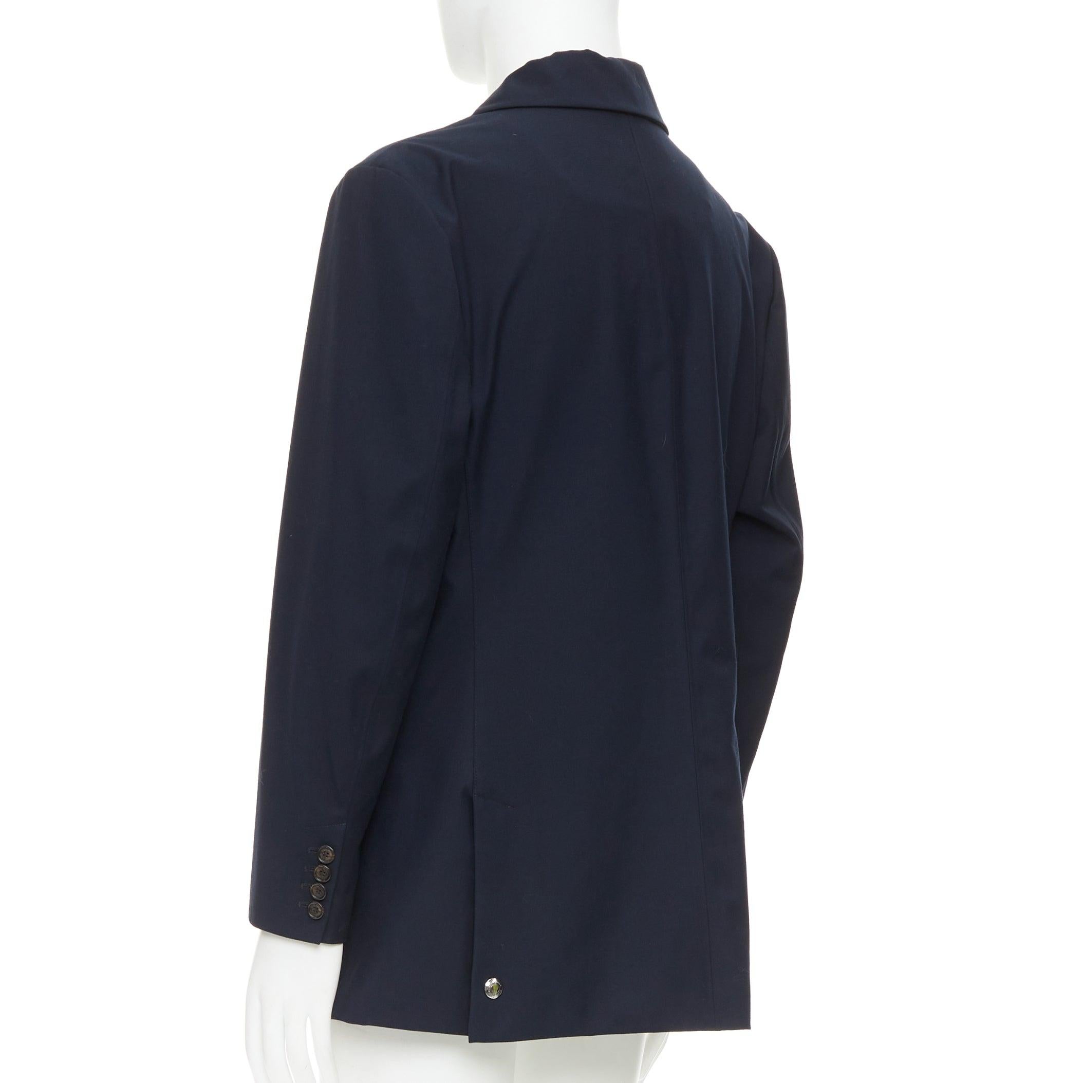 Ralph Lauren Purple Label manteau en sergé marine à 3 poches à rabat et double évent XL Pour hommes en vente