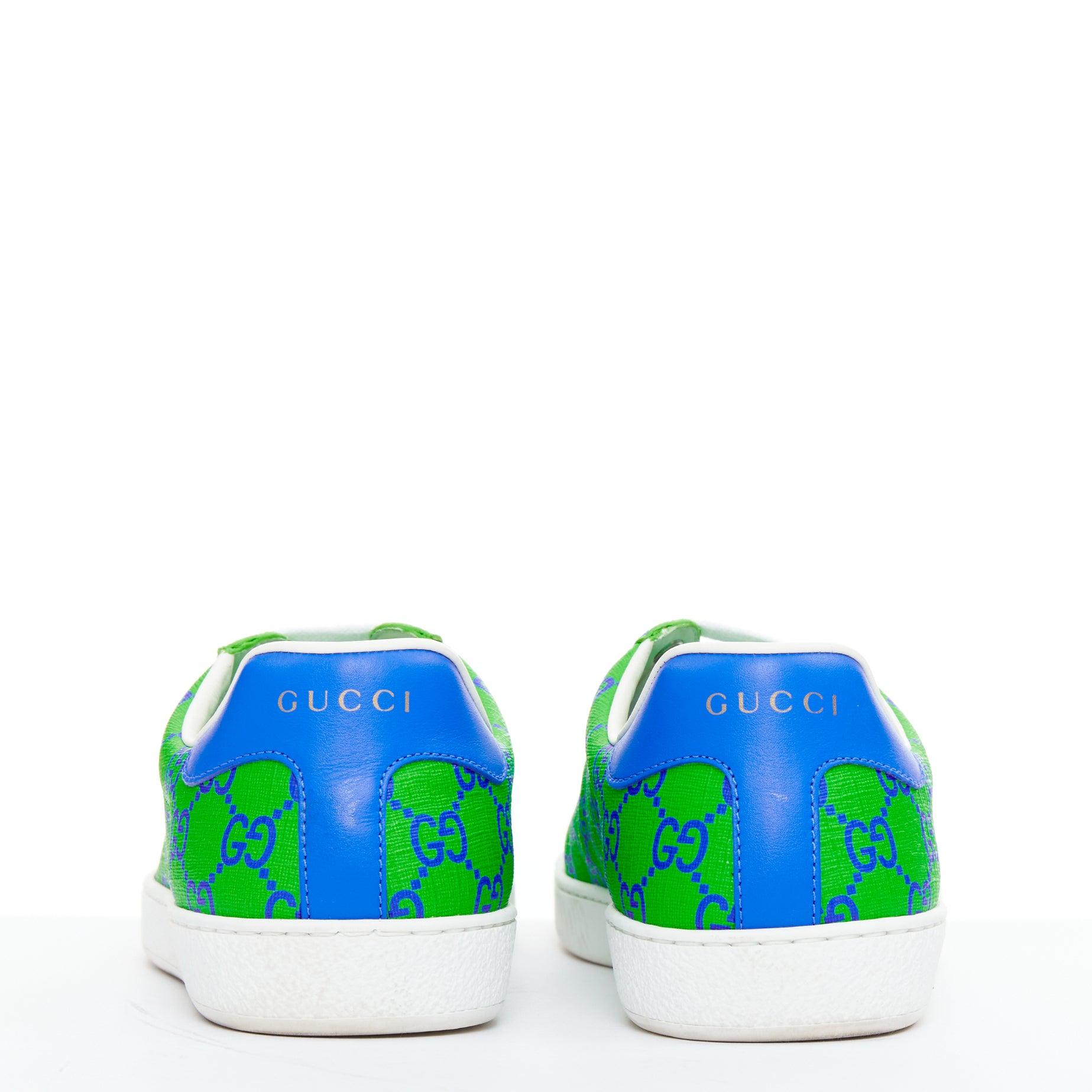 Gucci Ace Supreme Joy Monogram vert bleu baskets UK7.5 EU41.5 Pour hommes en vente
