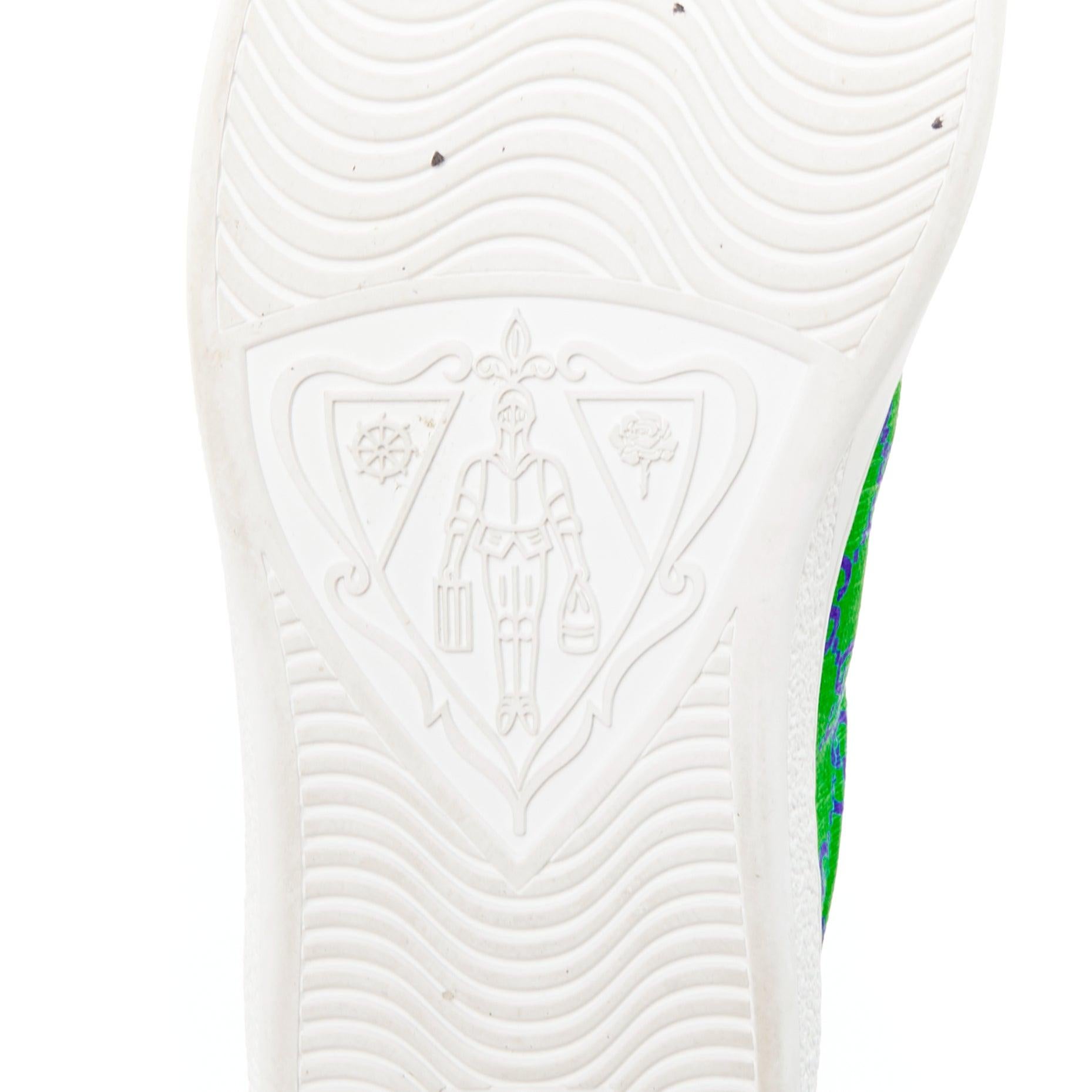 Gucci Ace Supreme Joy Monogram vert bleu baskets UK7.5 EU41.5 en vente 5