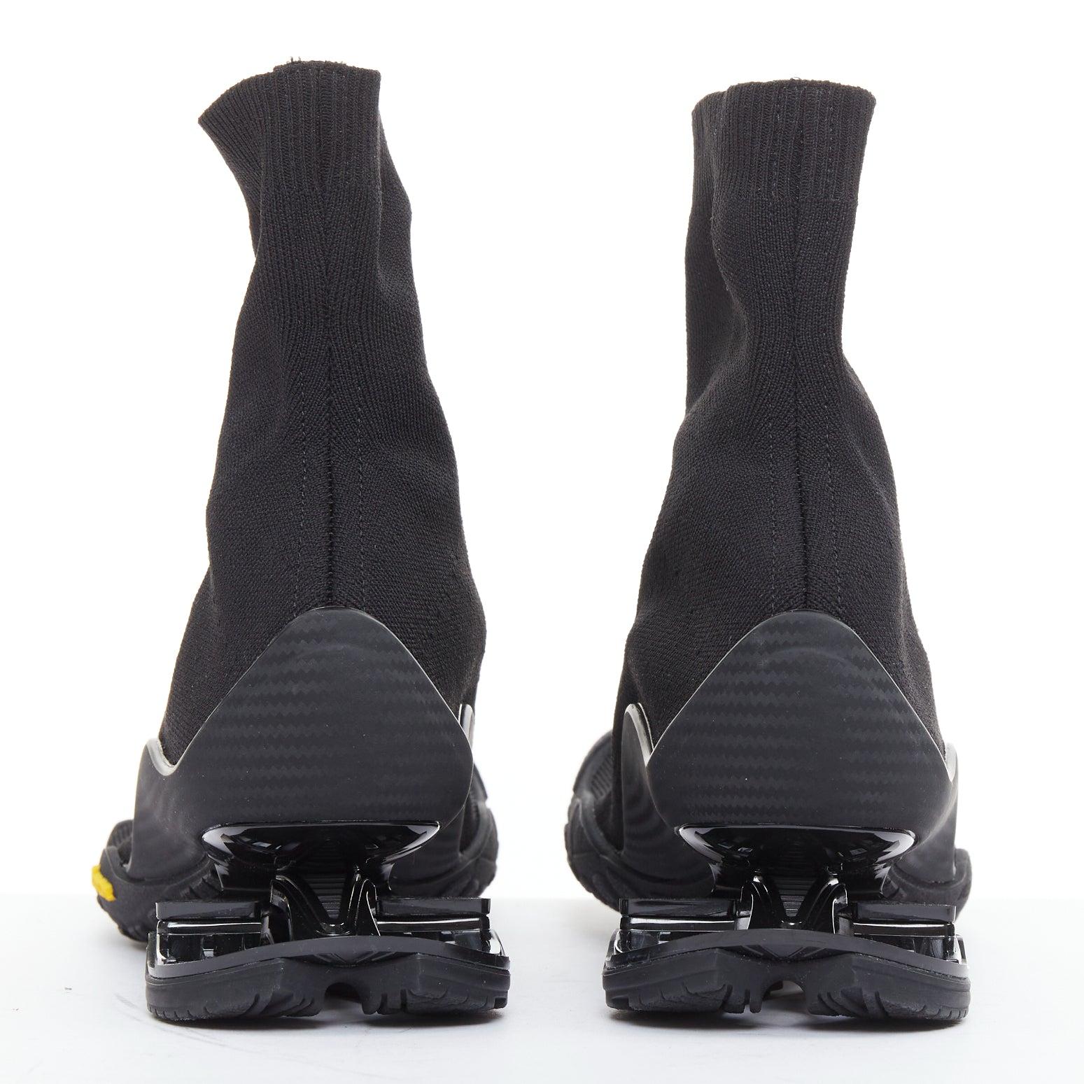 Donna Balenciaga Vibram Toe in tessuto nero con cinque dita di scarpe da ginnastica alte in maglia EU37 in vendita