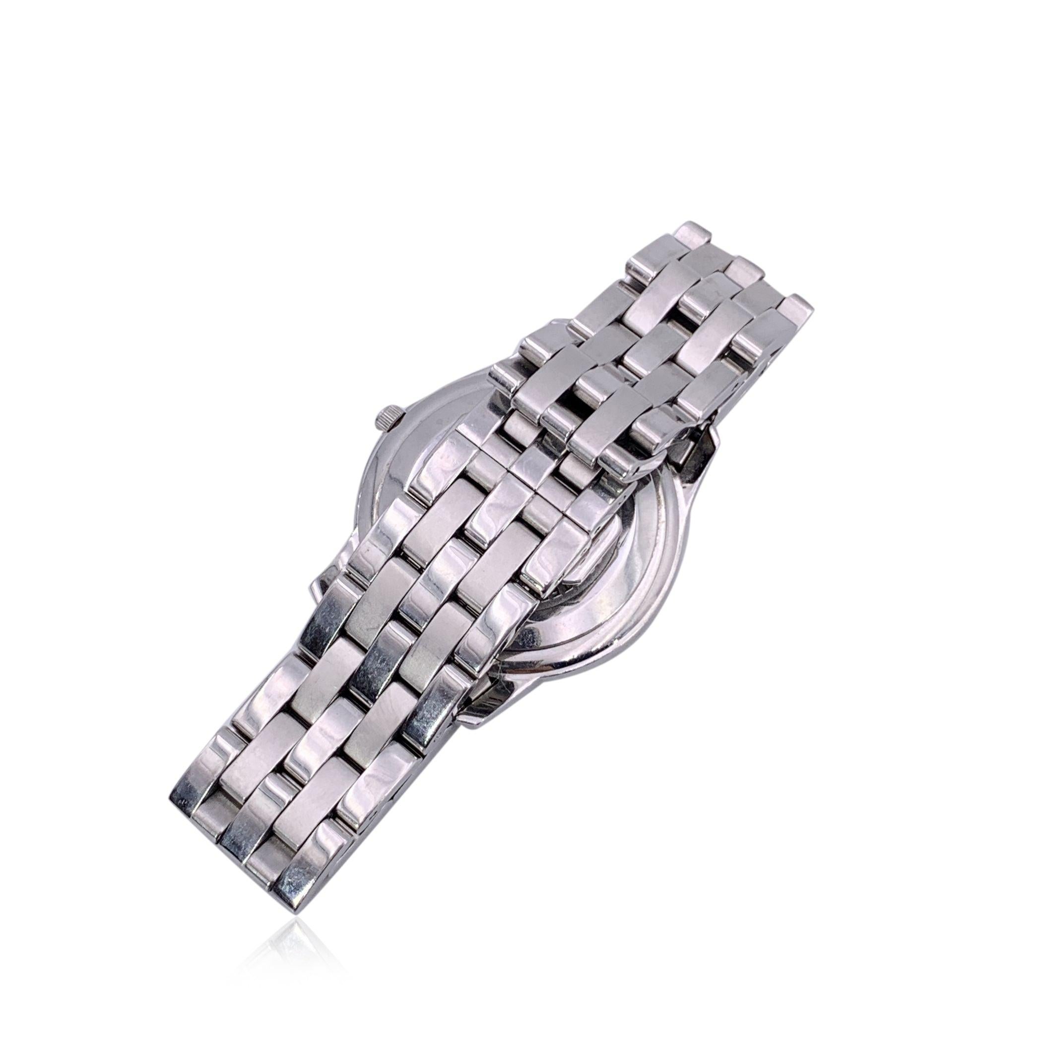 Femenino o masculino Gucci Reloj Acero Inoxidable Mod 5500 M Indicador Fecha Blanco