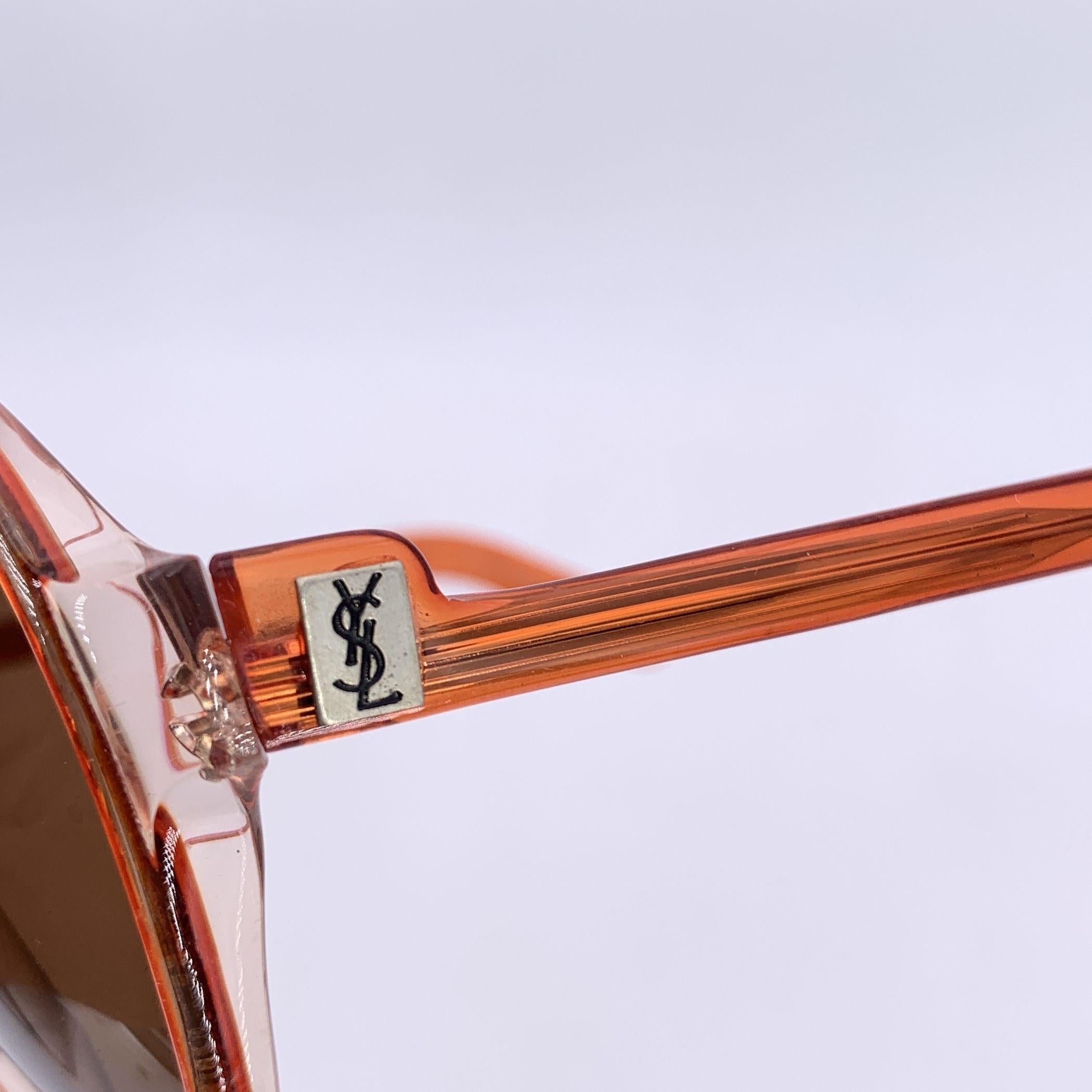 Gafas de sol Yves Saint Laurent Vintage Naranja Gaude 58/17 140mm en venta 1