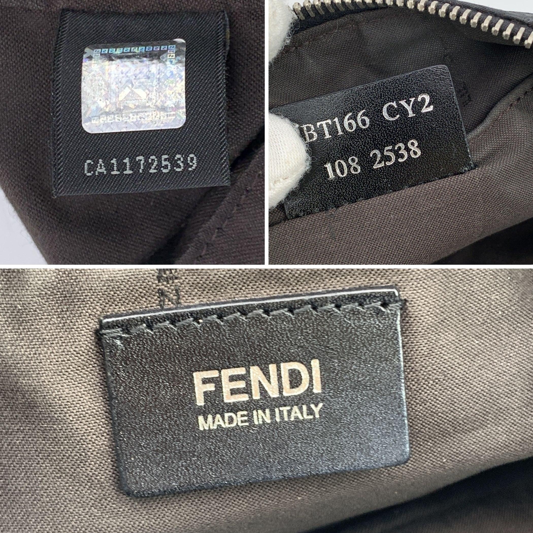 da uomo o donna Fendi - Borsa a tracolla piccola in tela Monogram nera - Messenger in vendita
