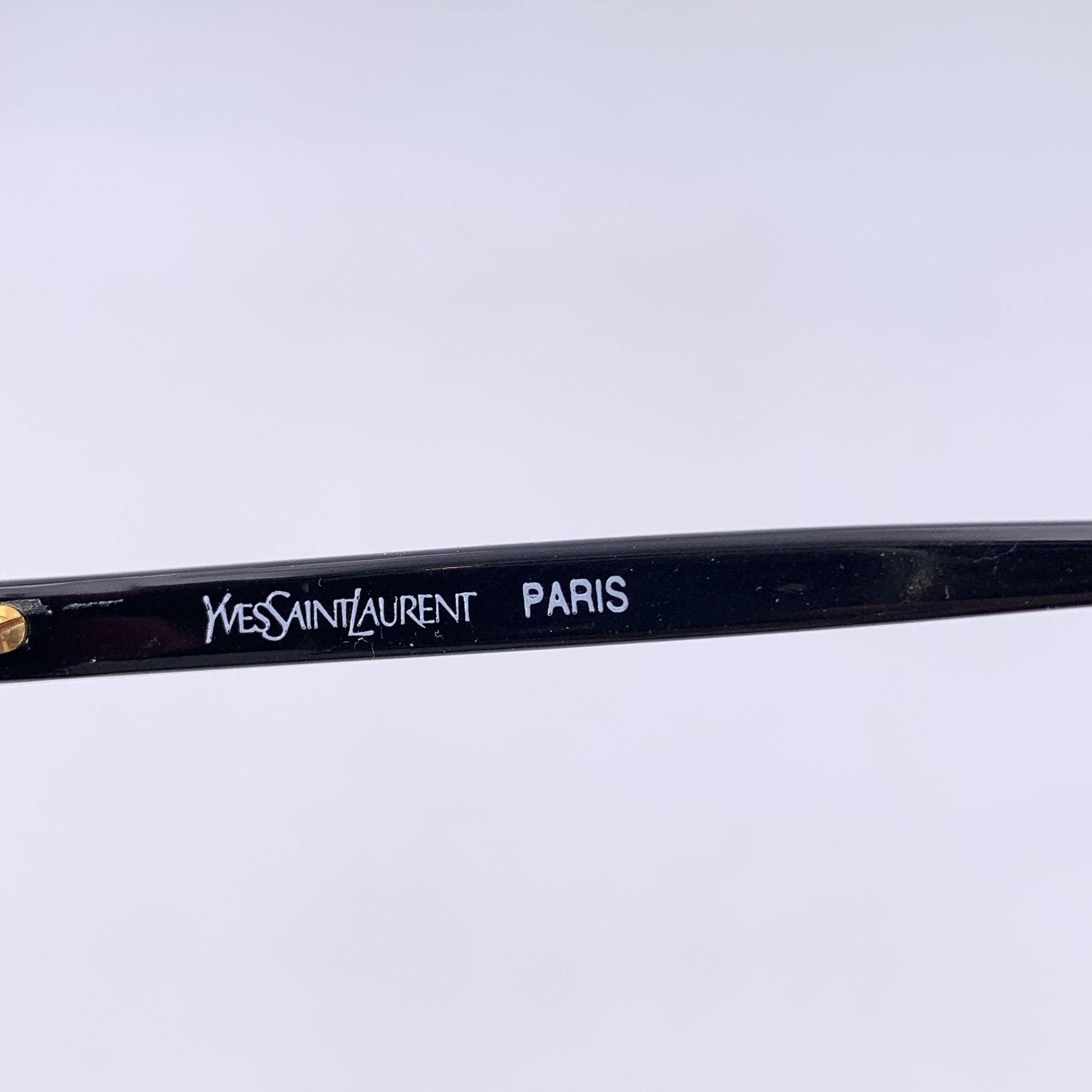 Gafas de sol Yves Saint Laurent Vintage IRIS Negras 52/14 130mm Púrpura en venta