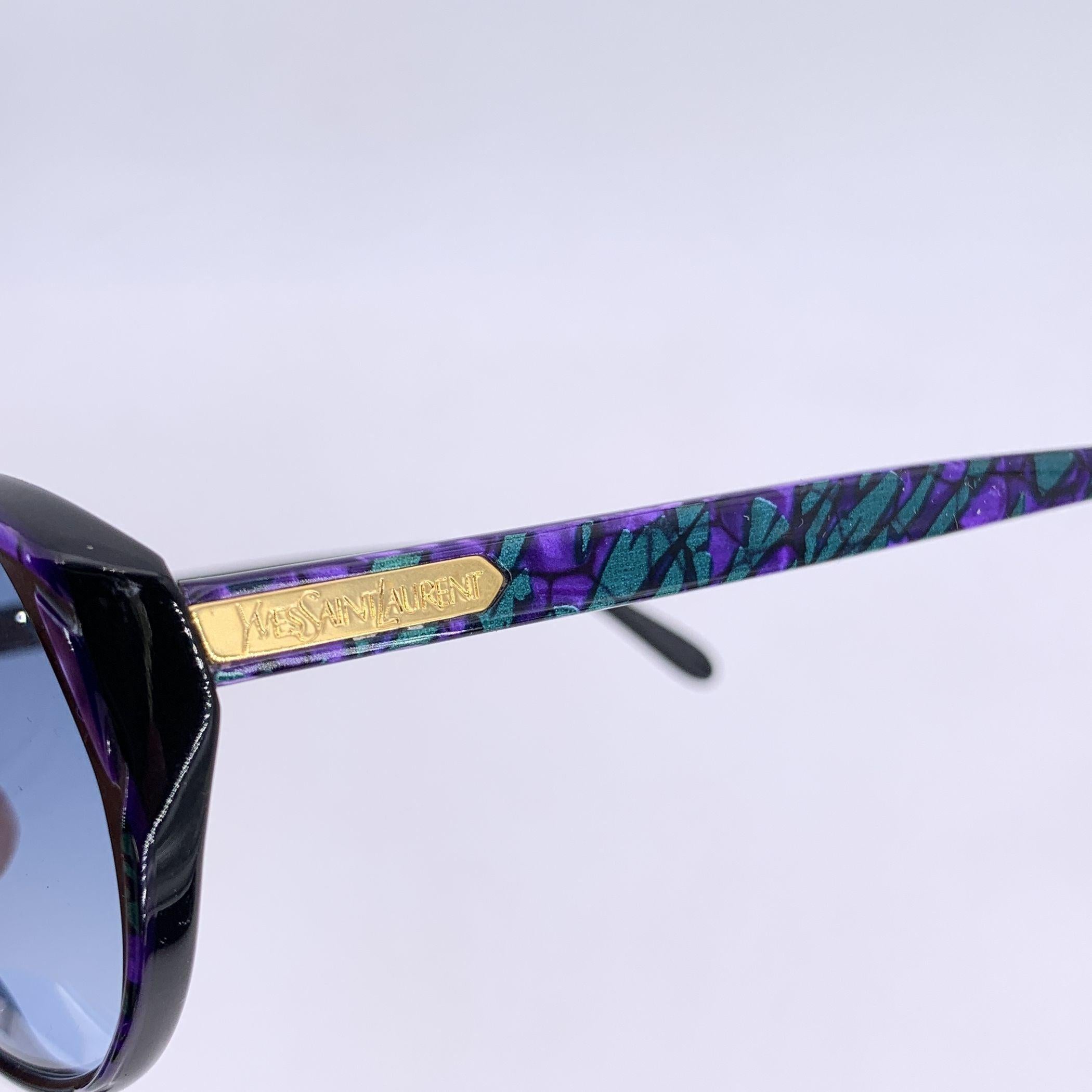 De las mujeres Gafas de sol Yves Saint Laurent Vintage IRIS Negras 52/14 130mm en venta