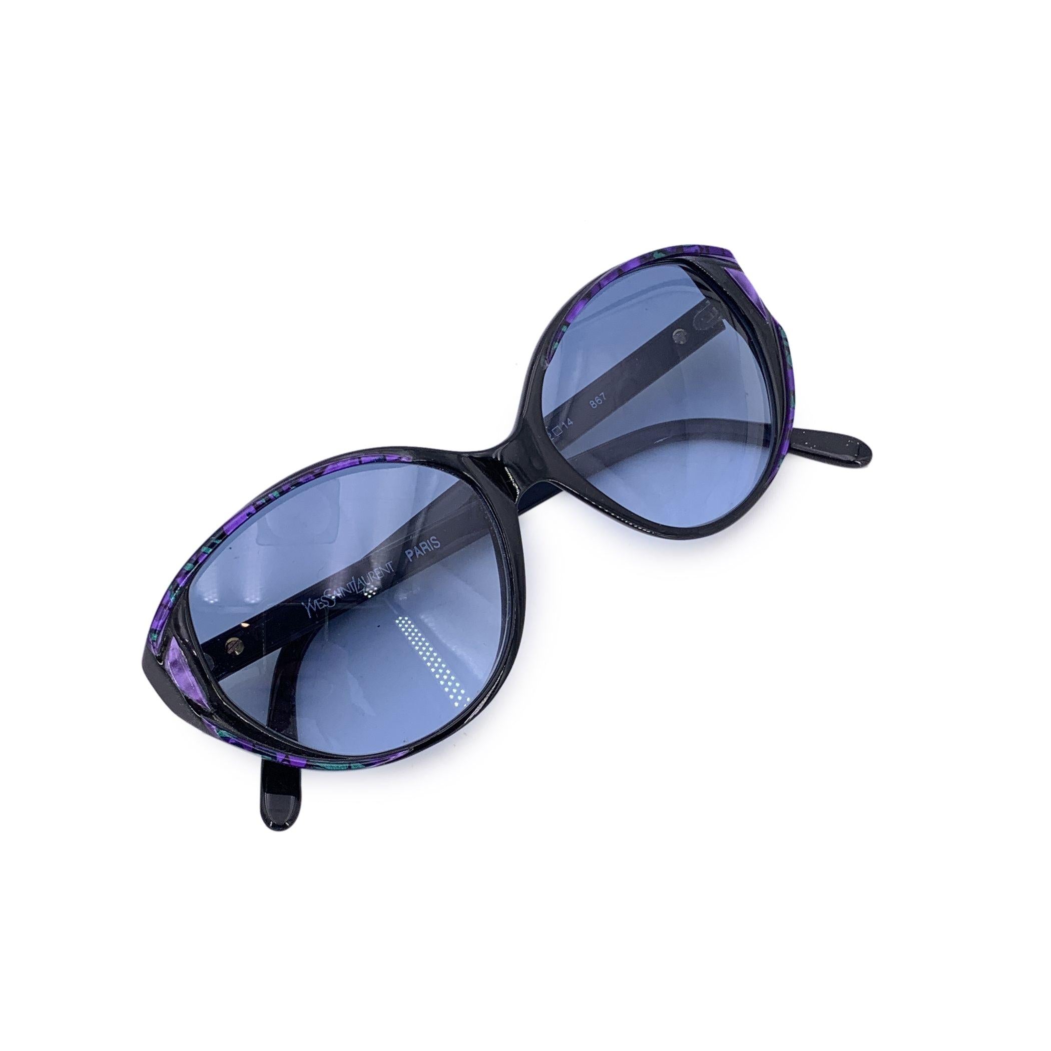 Gafas de sol Yves Saint Laurent Vintage IRIS Negras 52/14 130mm en venta 1