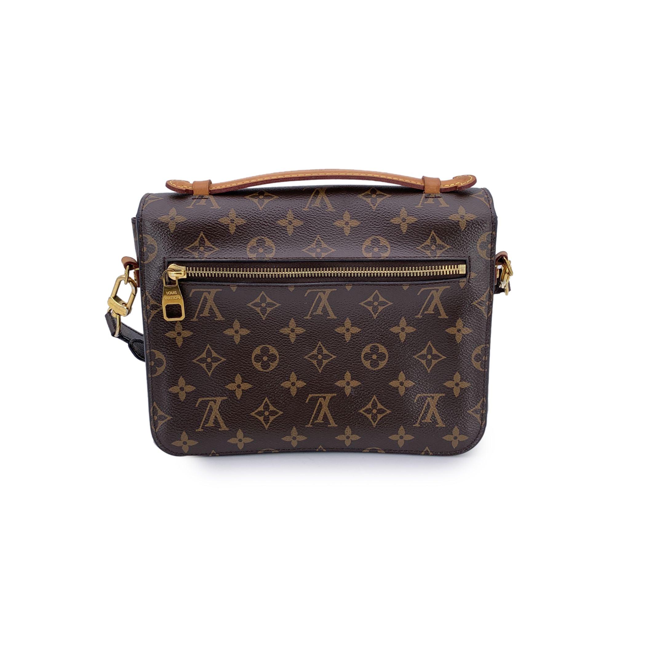 Louis Vuitton Monogram Canvas Pochette Metis Handtasche Umhängetasche (Schwarz) im Angebot