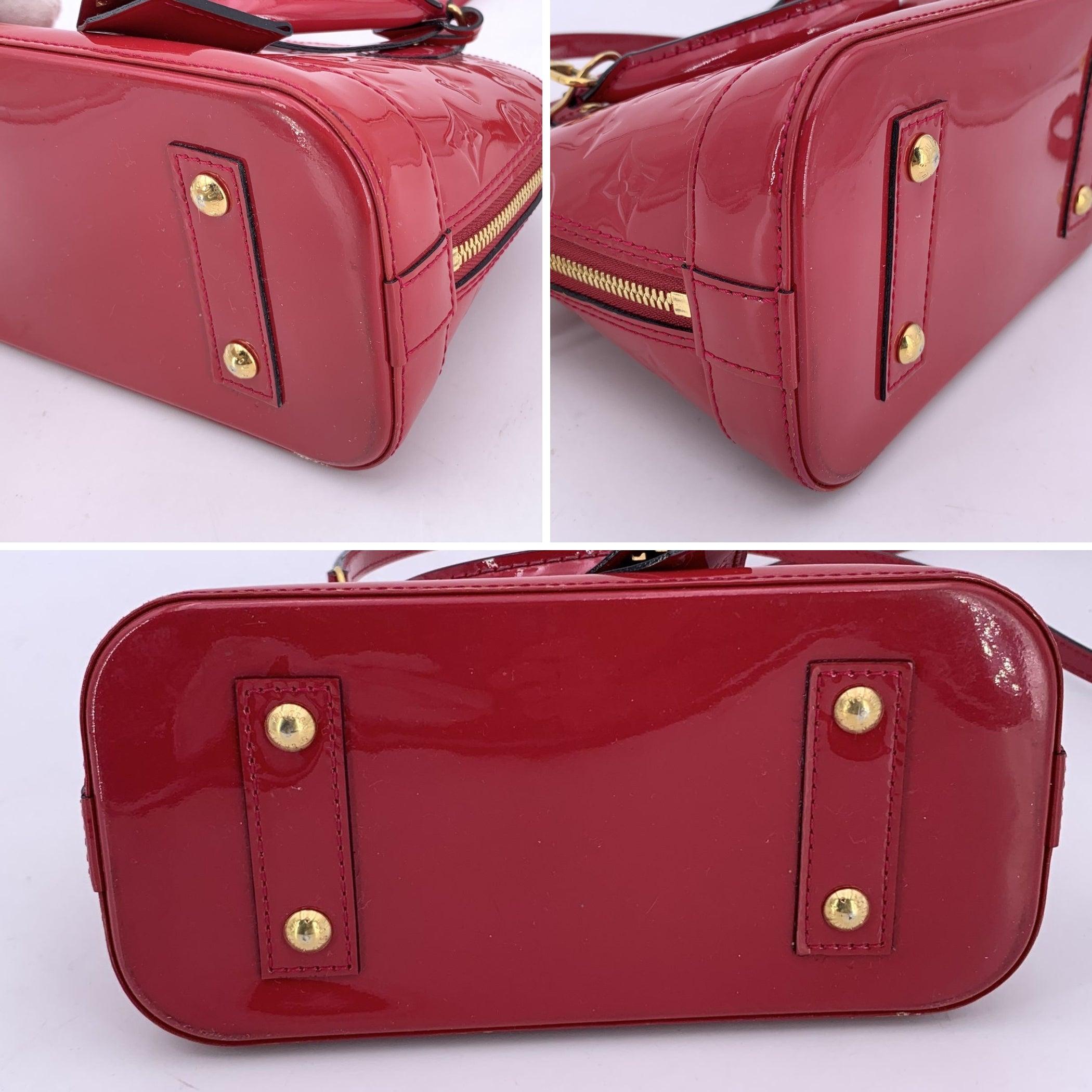 Louis Vuitton sac à main Alma BB rouge monogrammé en vente 1