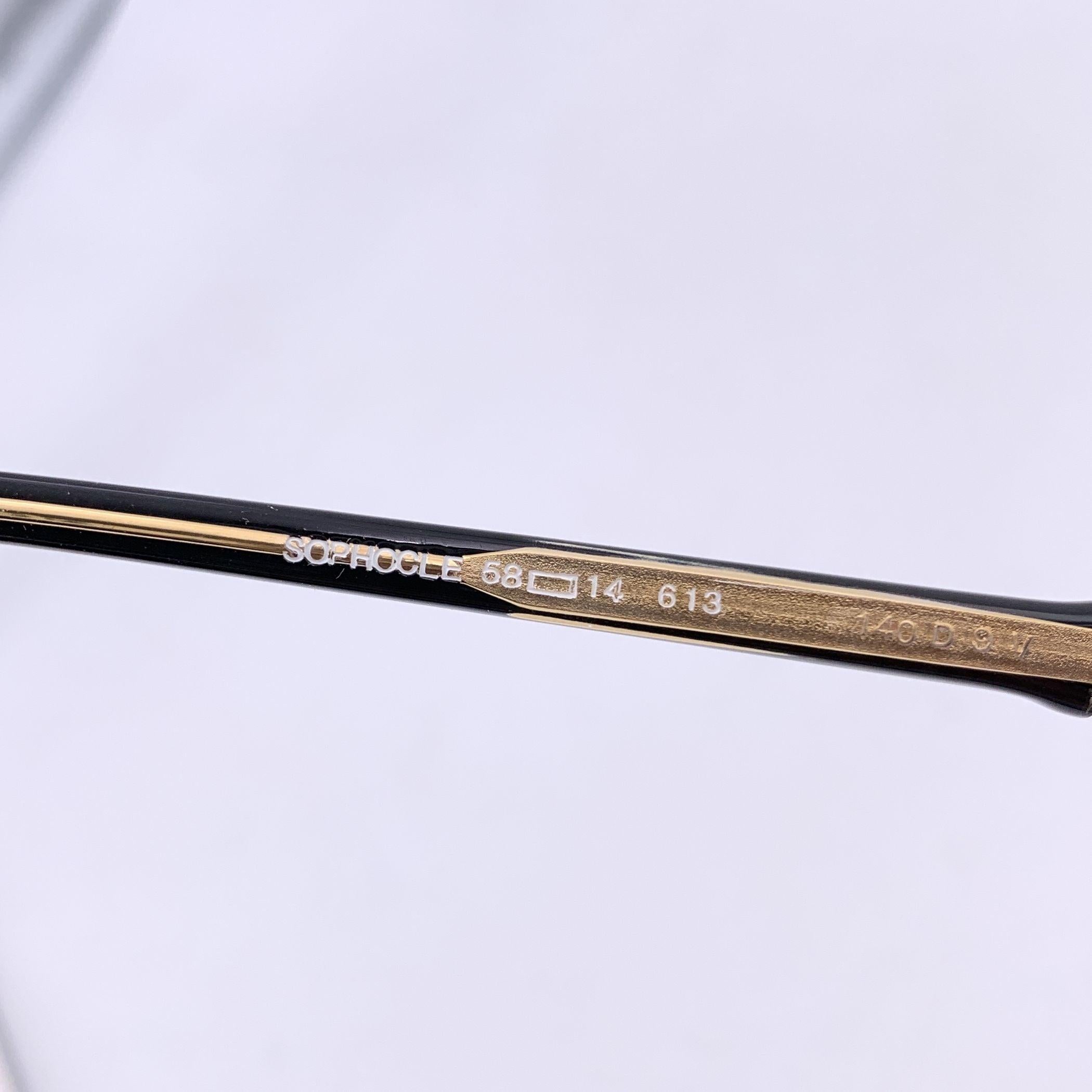 Yves Saint Laurent Vintage Negro Blanco Gafas de sol SOPHOCLE 58/14 en Excelente estado para la venta en Rome, Rome