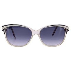 Yves Saint Laurent Vintage Negro Blanco Gafas de sol SOPHOCLE 58/14