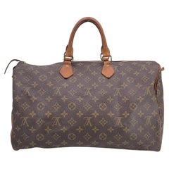 Louis Vuitton Vintage Canvas Monogram Speedy 40 Duffle Bag
