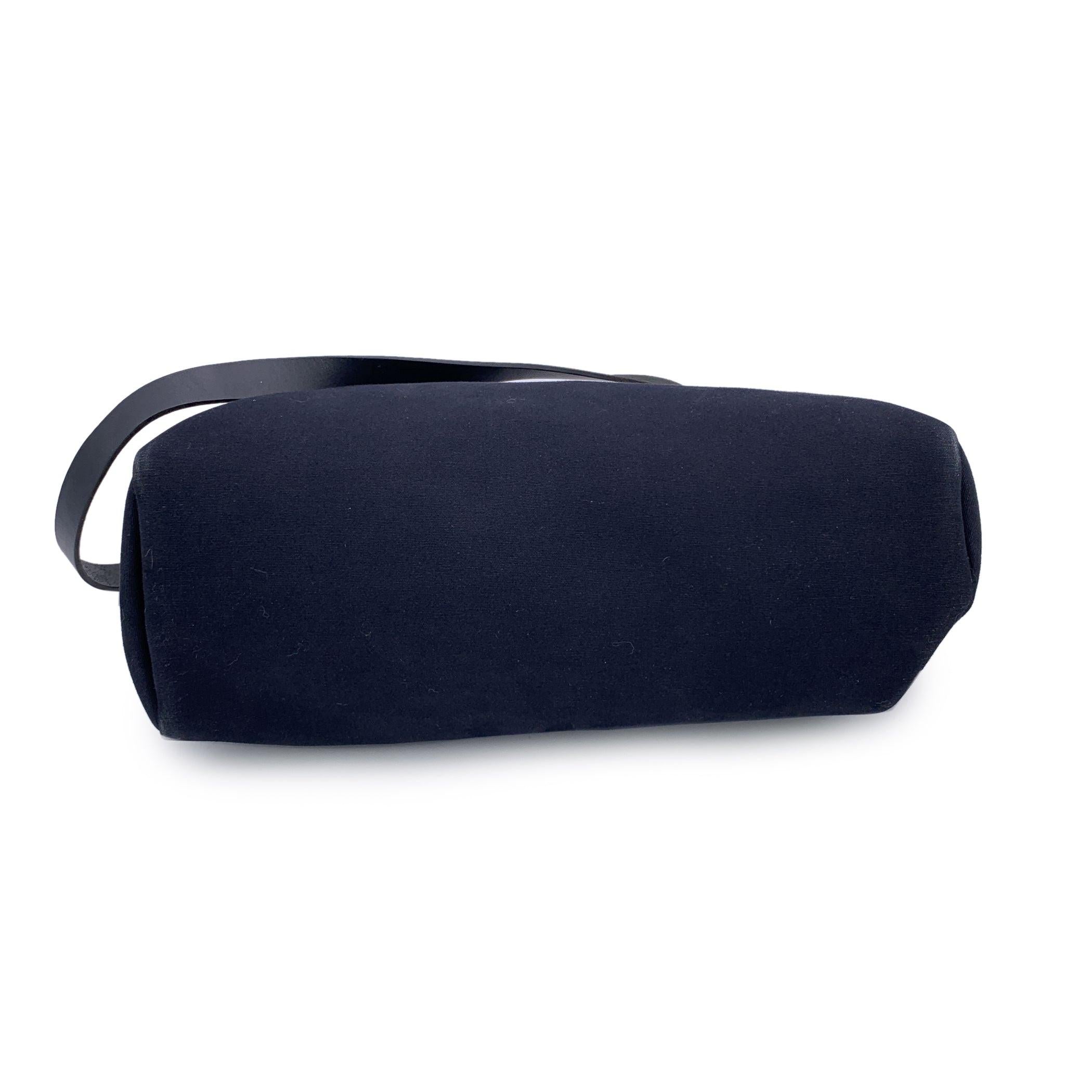 Donna Hermes Borsa Herbag 39 in pelle di tela nera Borsa a tracolla satchel in vendita