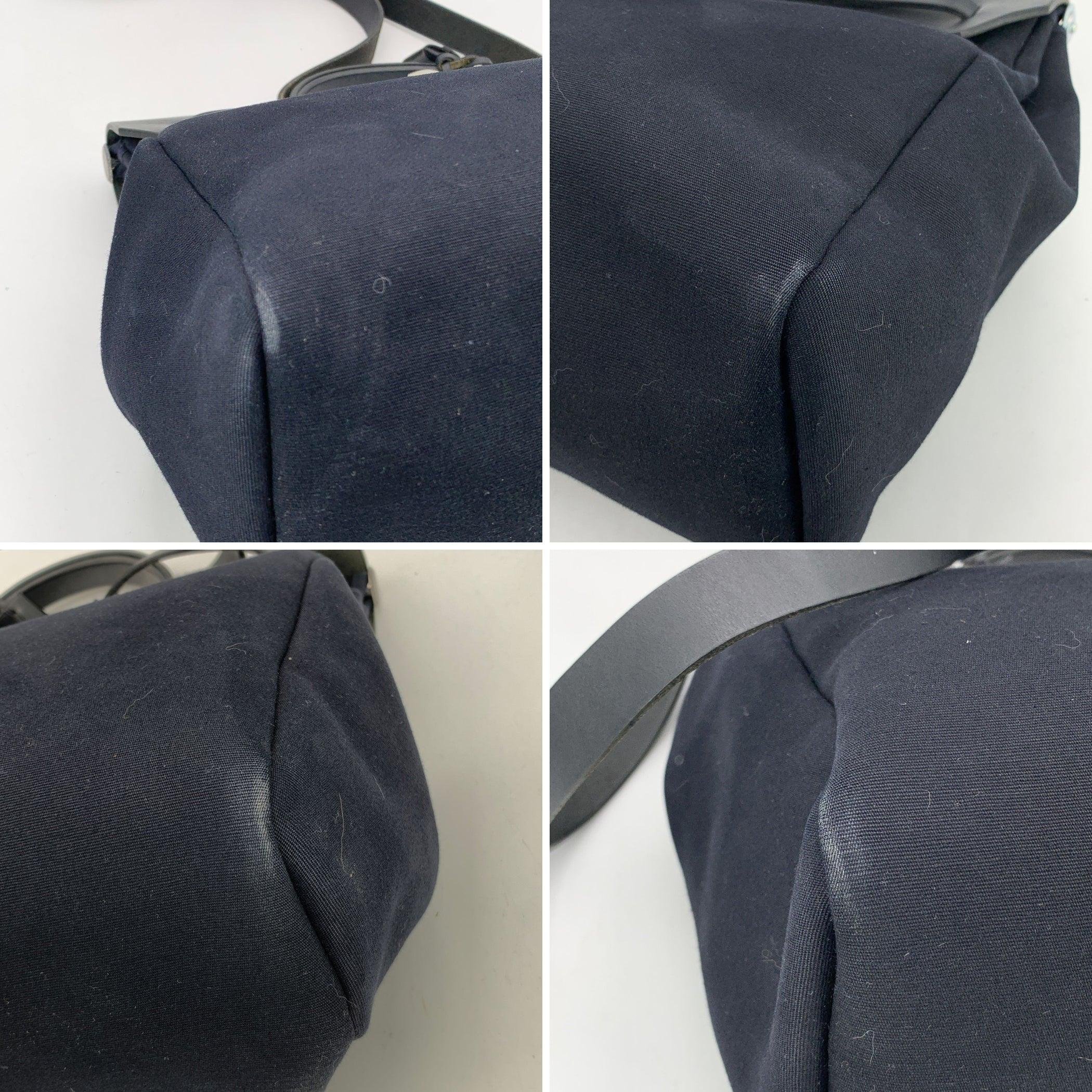 Hermes Borsa Herbag 39 in pelle di tela nera Borsa a tracolla satchel in vendita 2