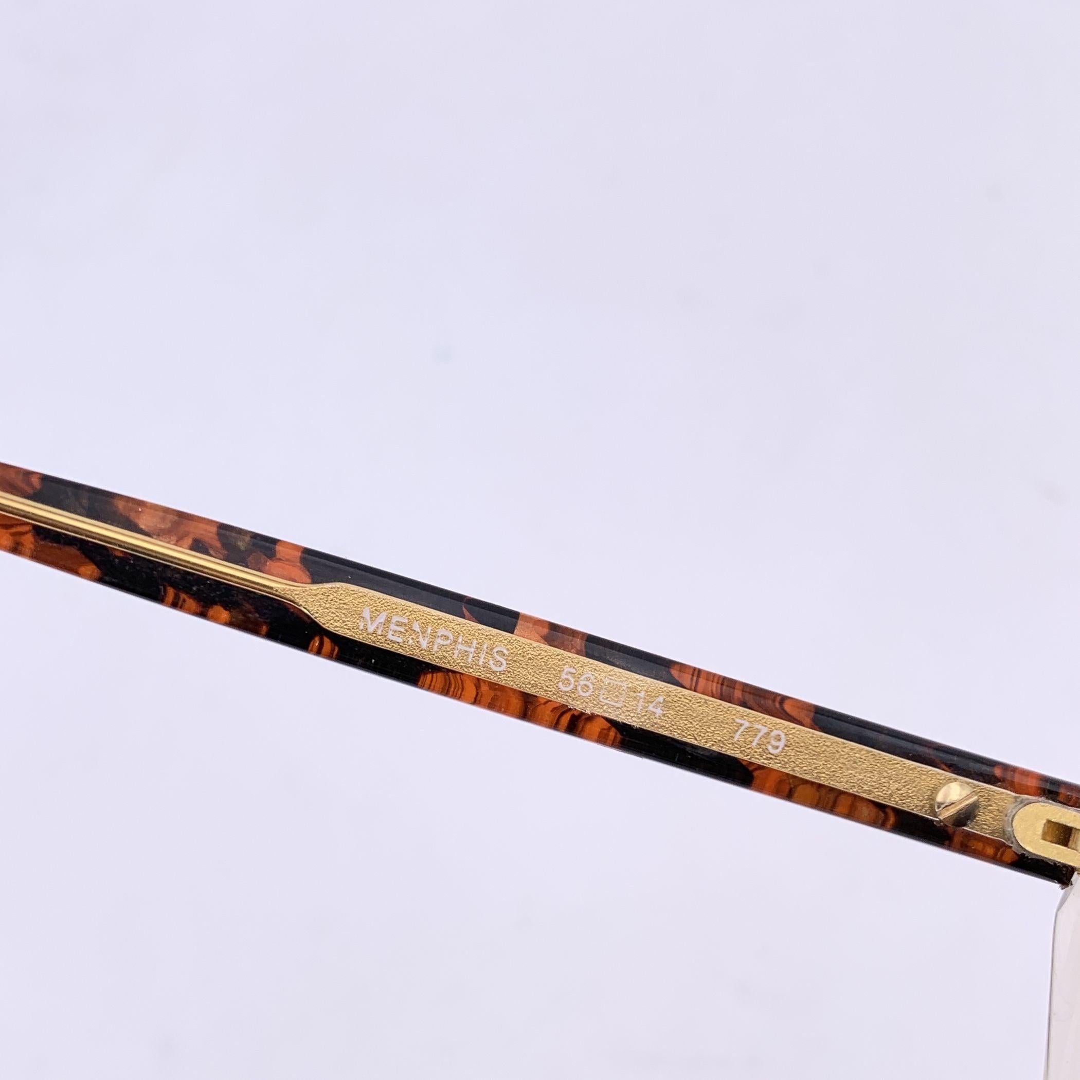 Occhiali da sole Yves Saint Laurent Vintage Brown Menphis 56/14 135mm In condizioni ottime in vendita a Rome, Rome