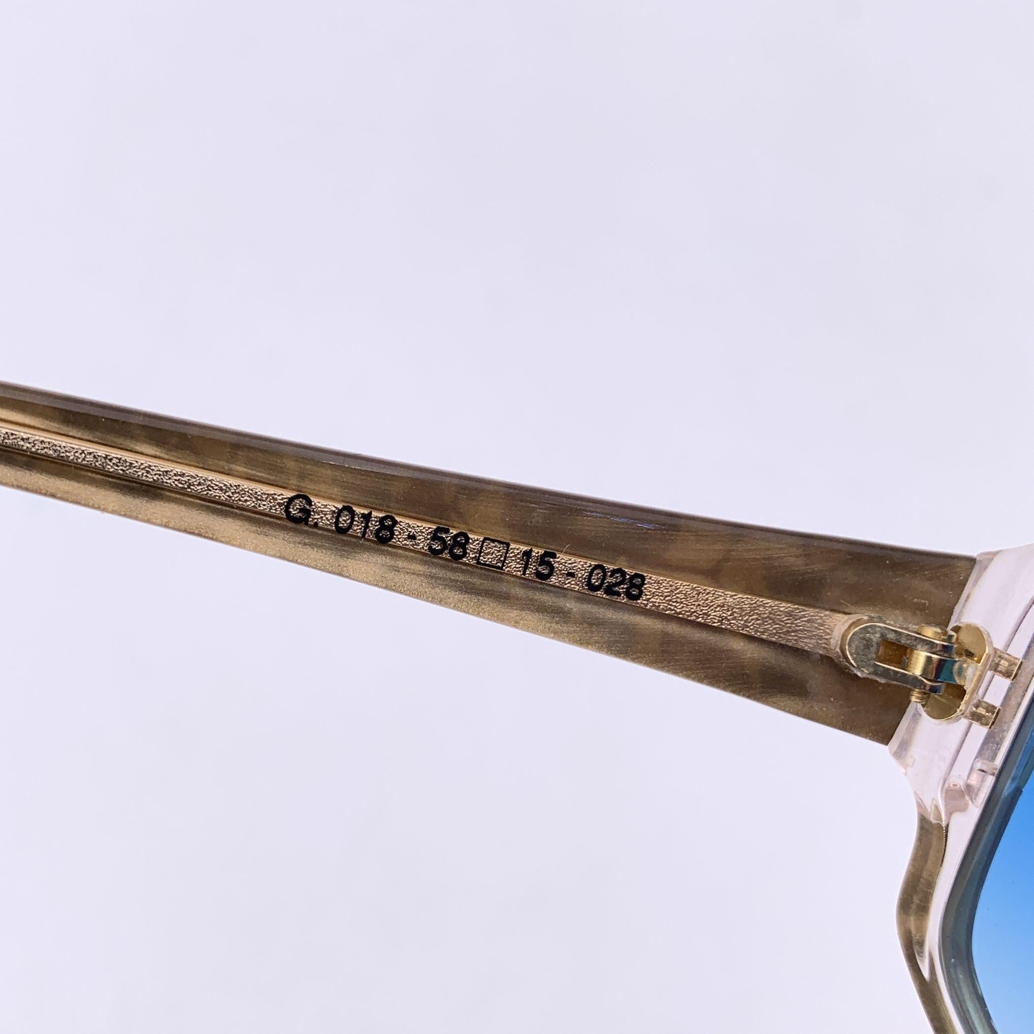 Gafas de sol Givenchy Paris Vintage Azul Mujer G 018 58/15 028 en venta 1