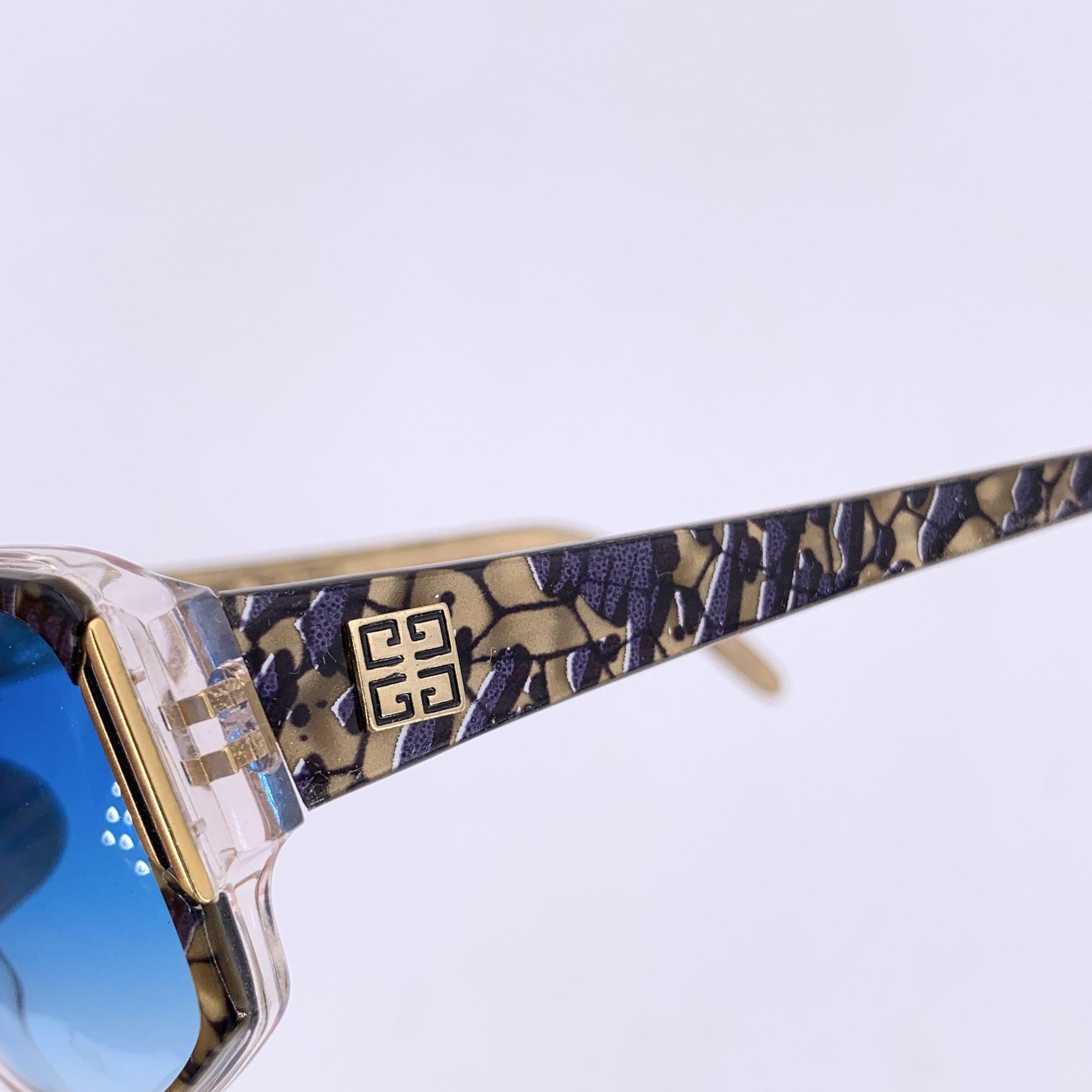 Gafas de sol Givenchy Paris Vintage Azul Mujer G 018 58/15 028 en venta 2