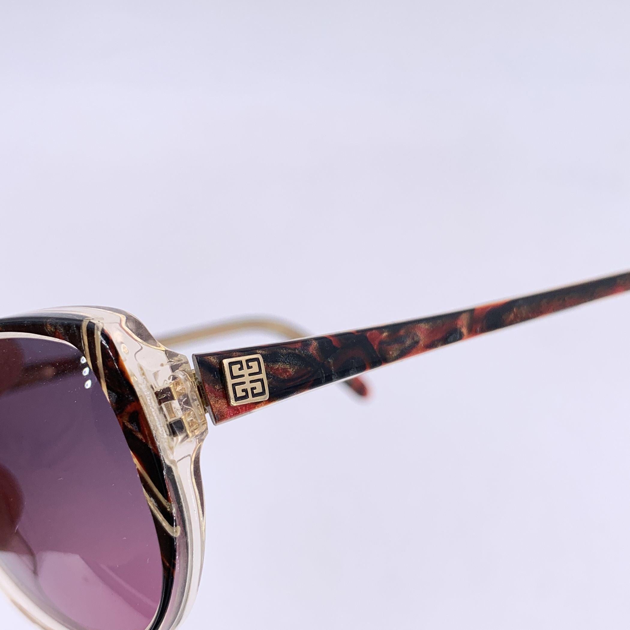 Occhiali da sole Givenchy Paris Vintage Brown Donna G 8909 55/15 952 In condizioni ottime in vendita a Rome, Rome