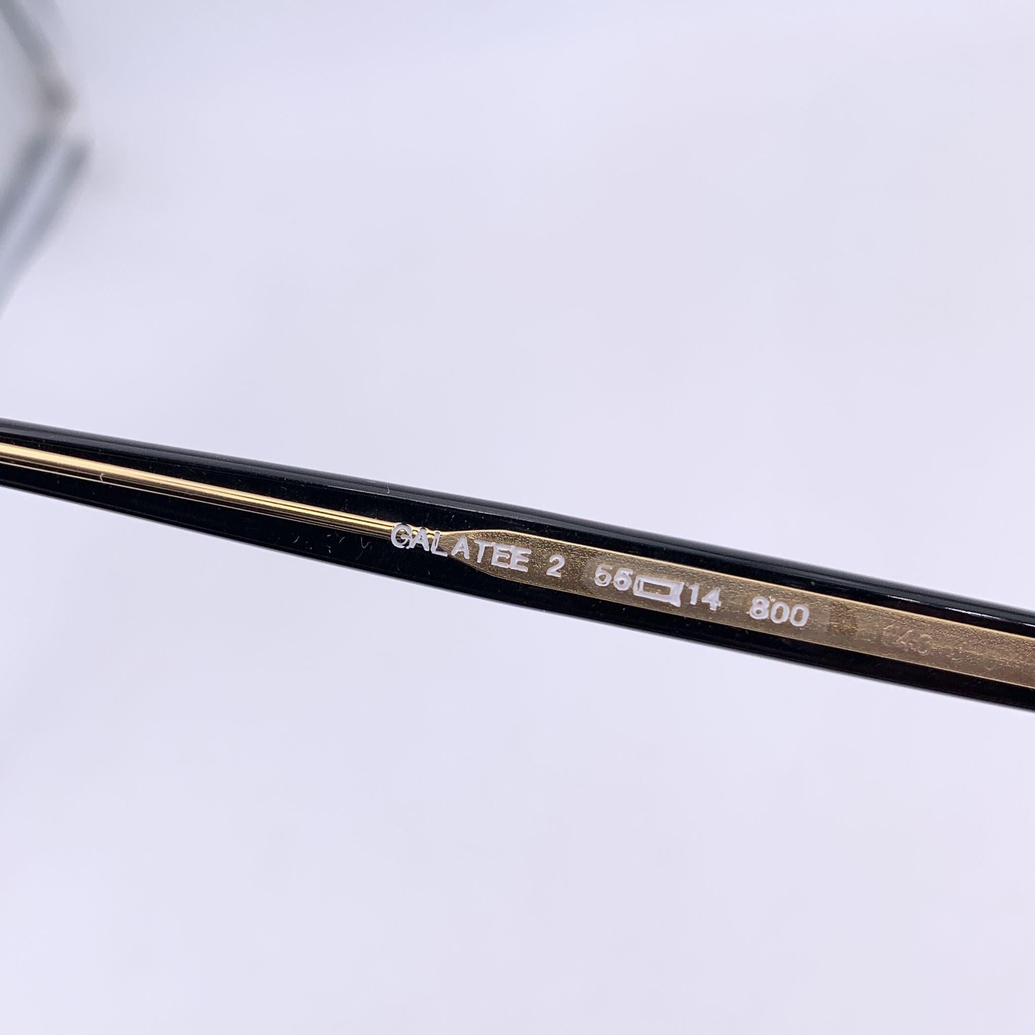 Yves Saint Laurent Gafas de sol vintage blancas y negras GALATEE 55/14 Gris en venta