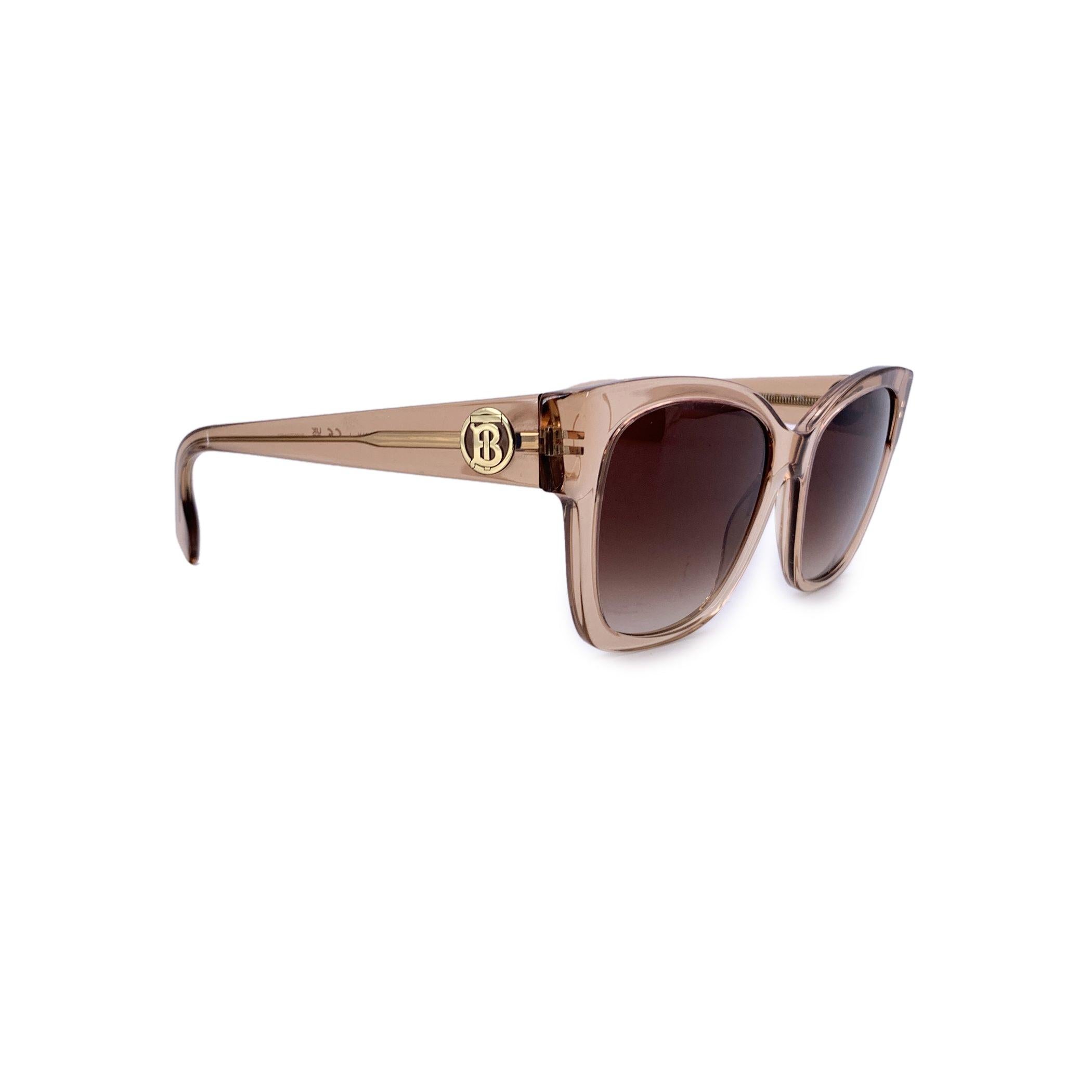 Marrone Burberry Peach Transparent B 4345 Occhiali da sole sfumati 54/17 140 mm in vendita