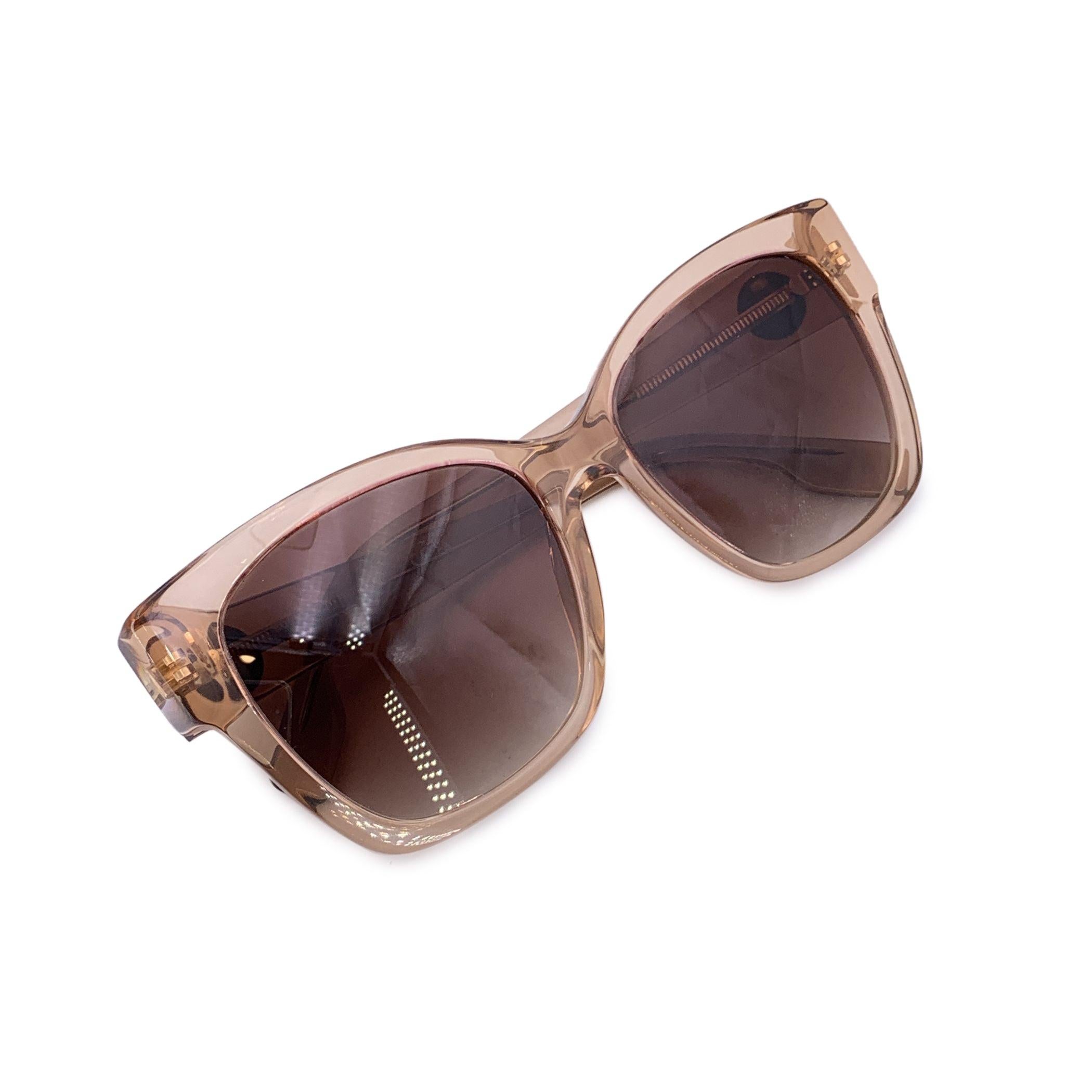 Burberry Peach Transparent B 4345 Occhiali da sole sfumati 54/17 140 mm In condizioni ottime in vendita a Rome, Rome