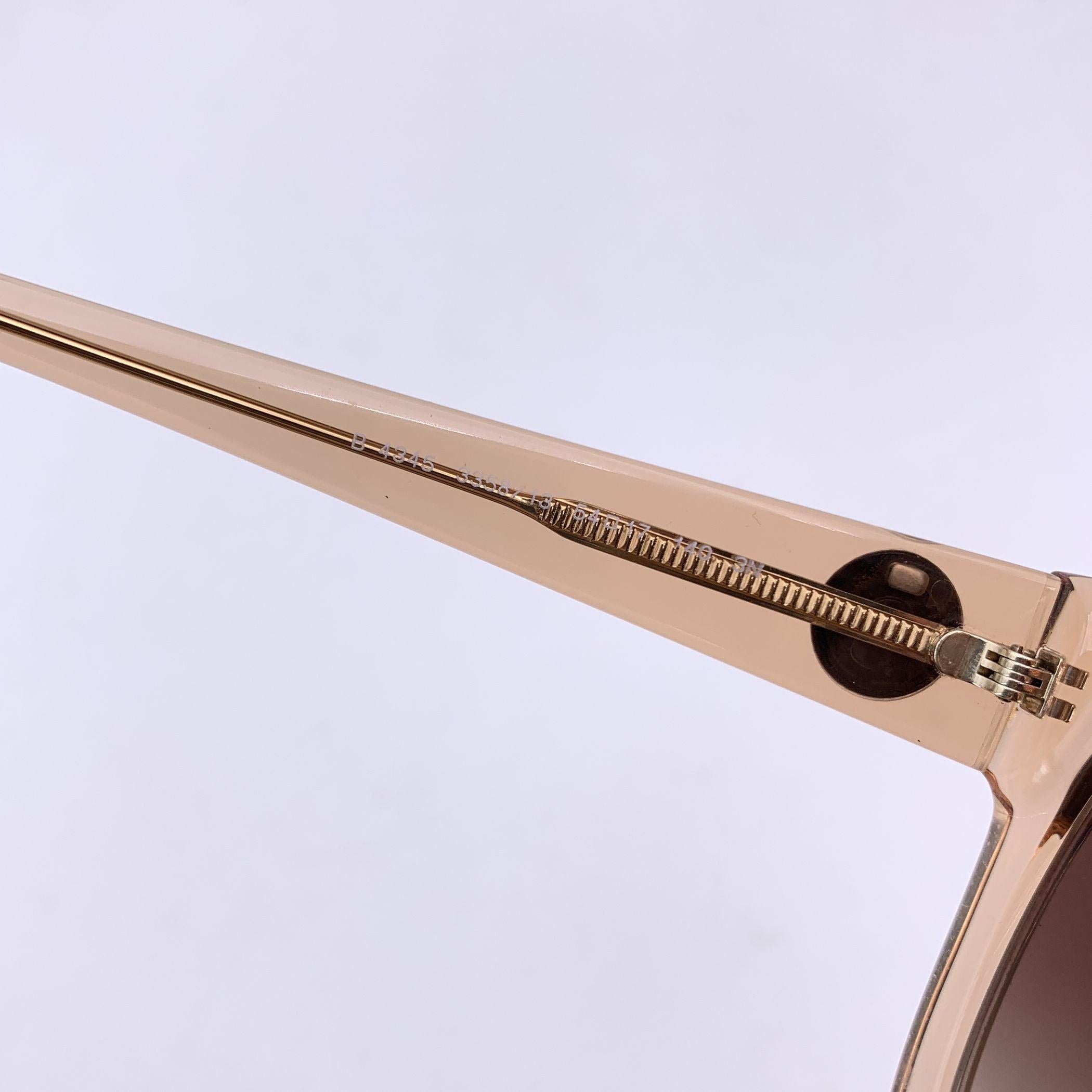 Donna Burberry Peach Transparent B 4345 Occhiali da sole sfumati 54/17 140 mm in vendita