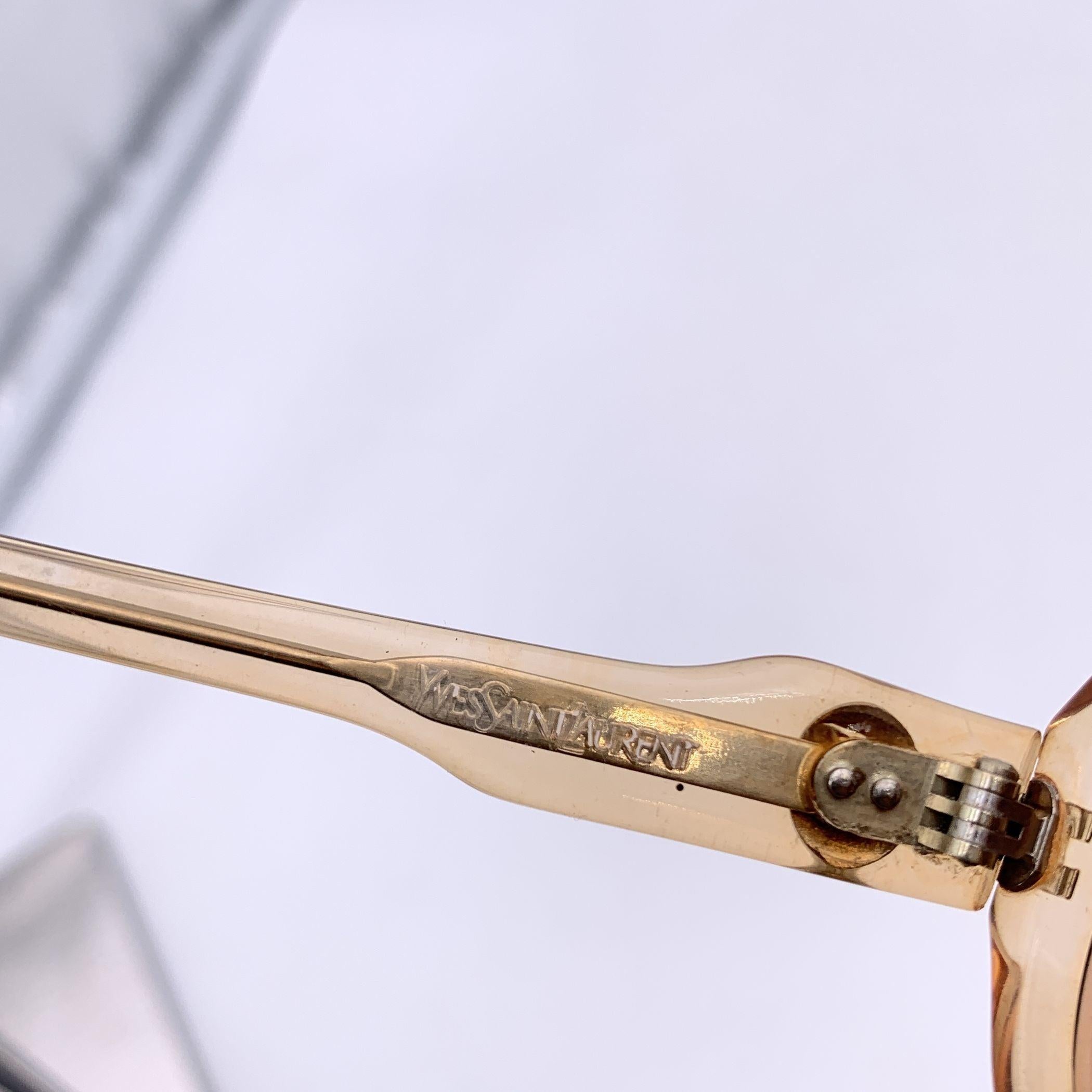 Yves Saint Laurent Gafas de sol vintage beige DELIAS 50/18 135 mm en venta 1