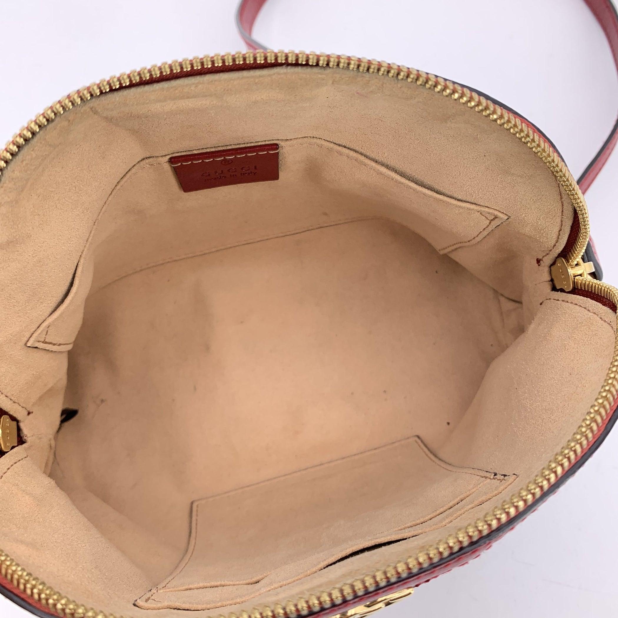 Donna Gucci Borsa a tracolla Ophidia Dome in pelle scamosciata blu in vendita