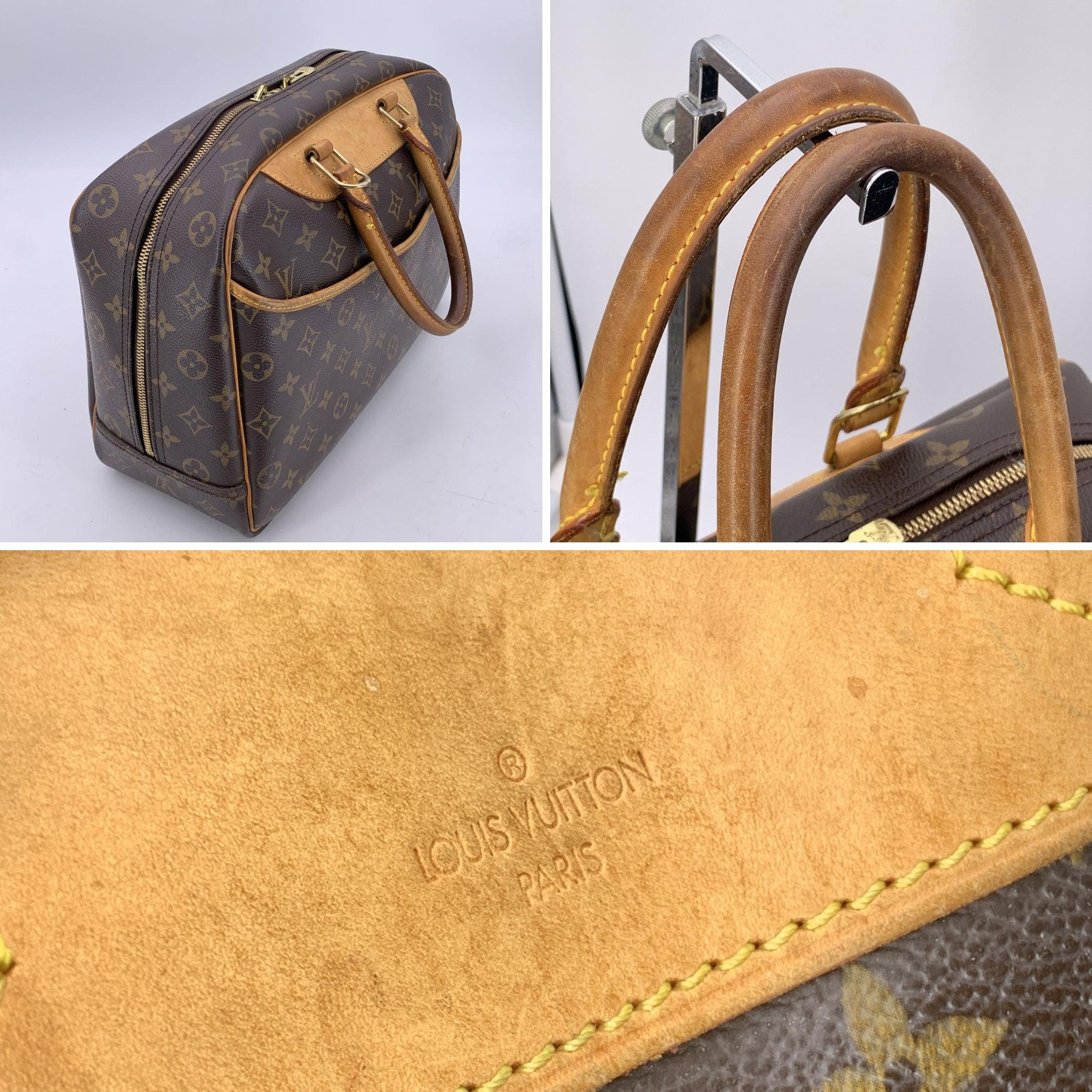 Louis Vuitton Vintage Brown Monogram Canvas Deauville Travel Bag Pour femmes en vente