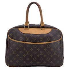 Louis Vuitton Vintage Brown Monogram Canvas Deauville Reisetasche