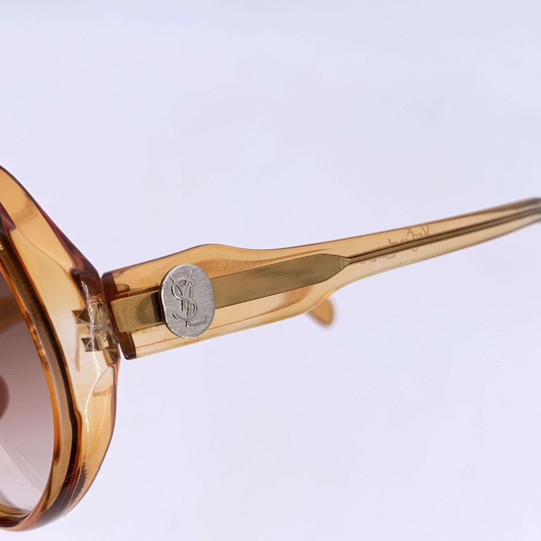 Yves Saint Laurent Gafas de sol Vintage marrones DELIAS 50/18 135 mm Marrón en venta