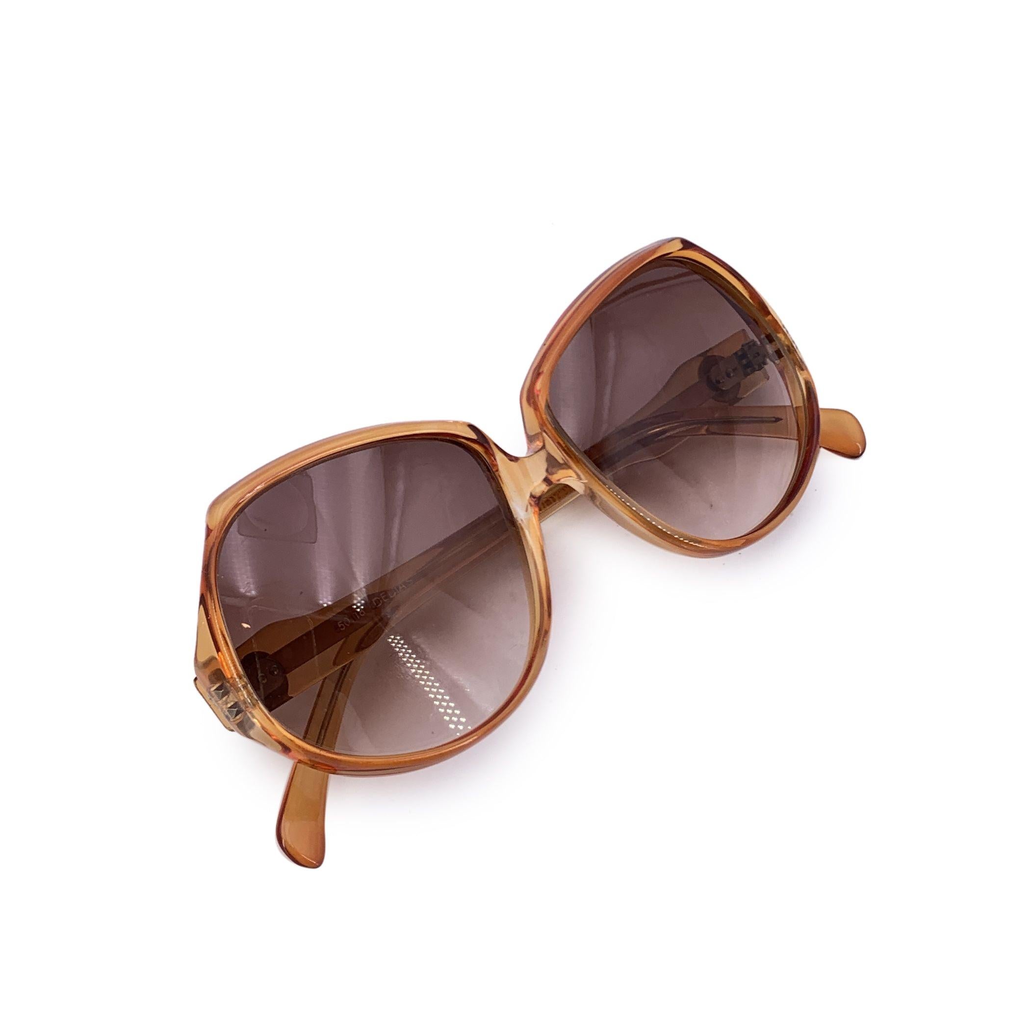 Yves Saint Laurent Gafas de sol Vintage marrones DELIAS 50/18 135 mm en venta 1