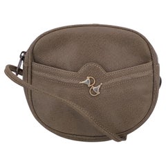 Gucci Vintage Brown Leather Small Horsebit Crossbody Bag