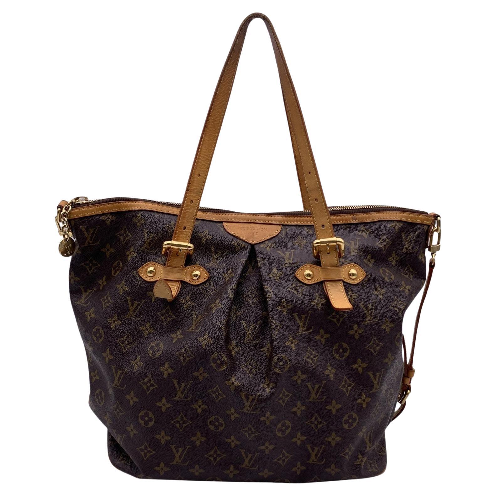 Louis Vuitton Monogram Canvas Palermo GM Tote Umhängetasche mit Riemen