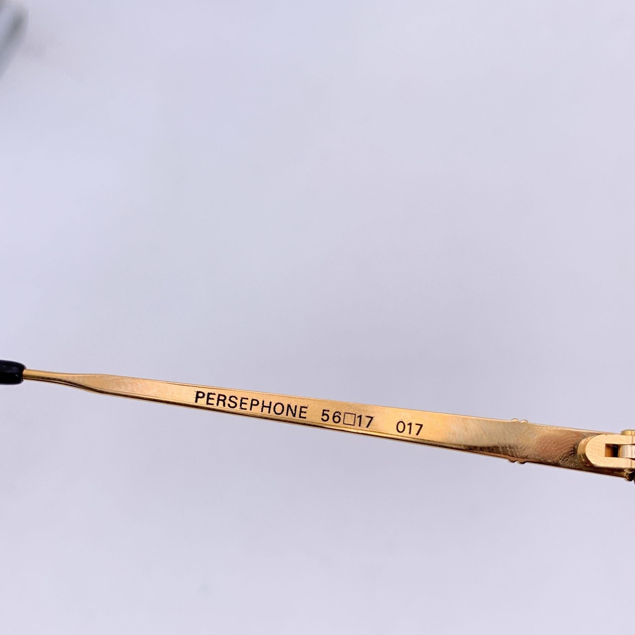 Yves Saint Laurent Gafas de sol vintage marrones PERSEPHONE 56/17 130mm Marrón