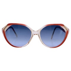 Yves Saint Laurent Vintage Weiß Rot EOLE Sonnenbrille 56/16 140mm