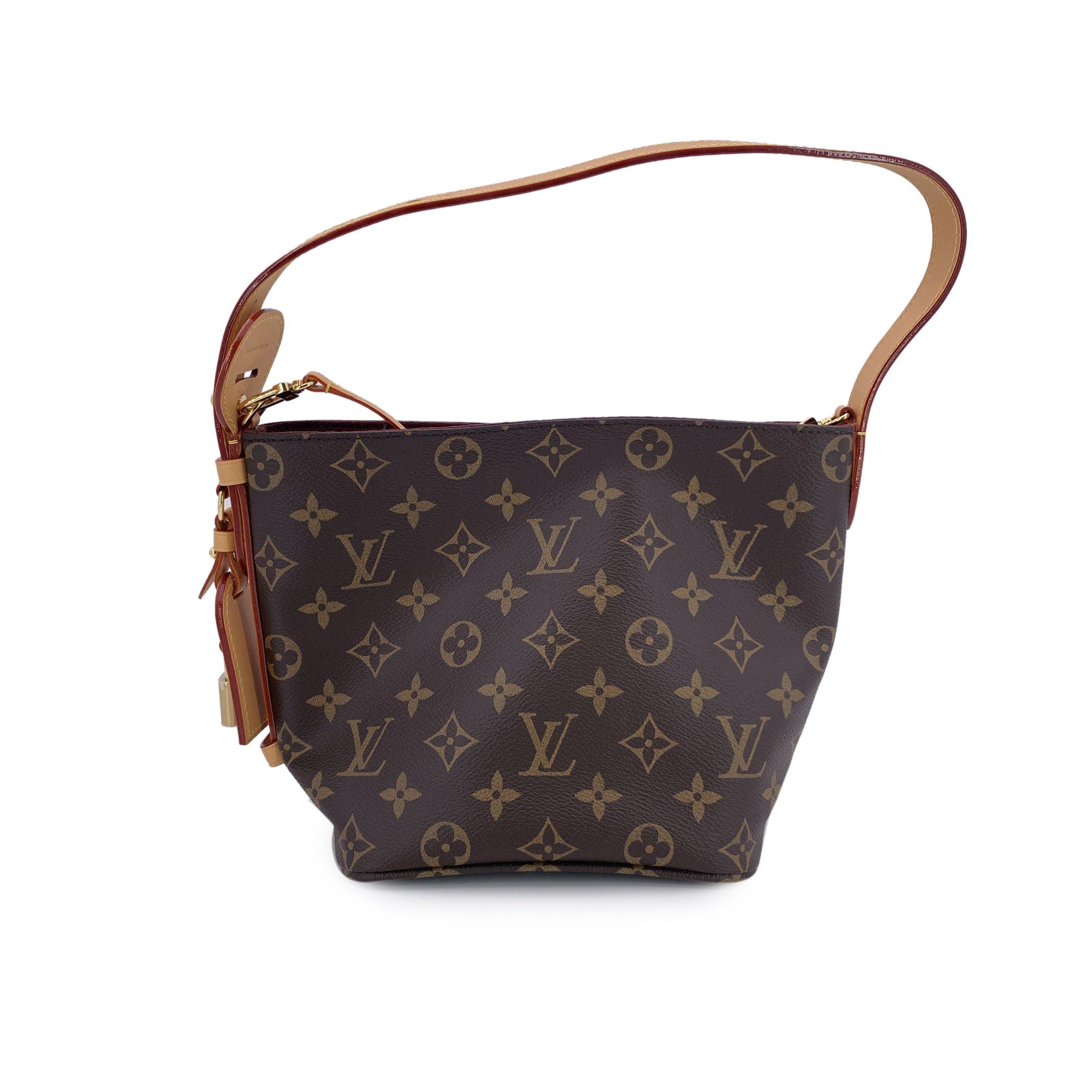 Black Louis Vuitton Monogram Canvas All In BB Tote Bucket Bag Handbag For Sale