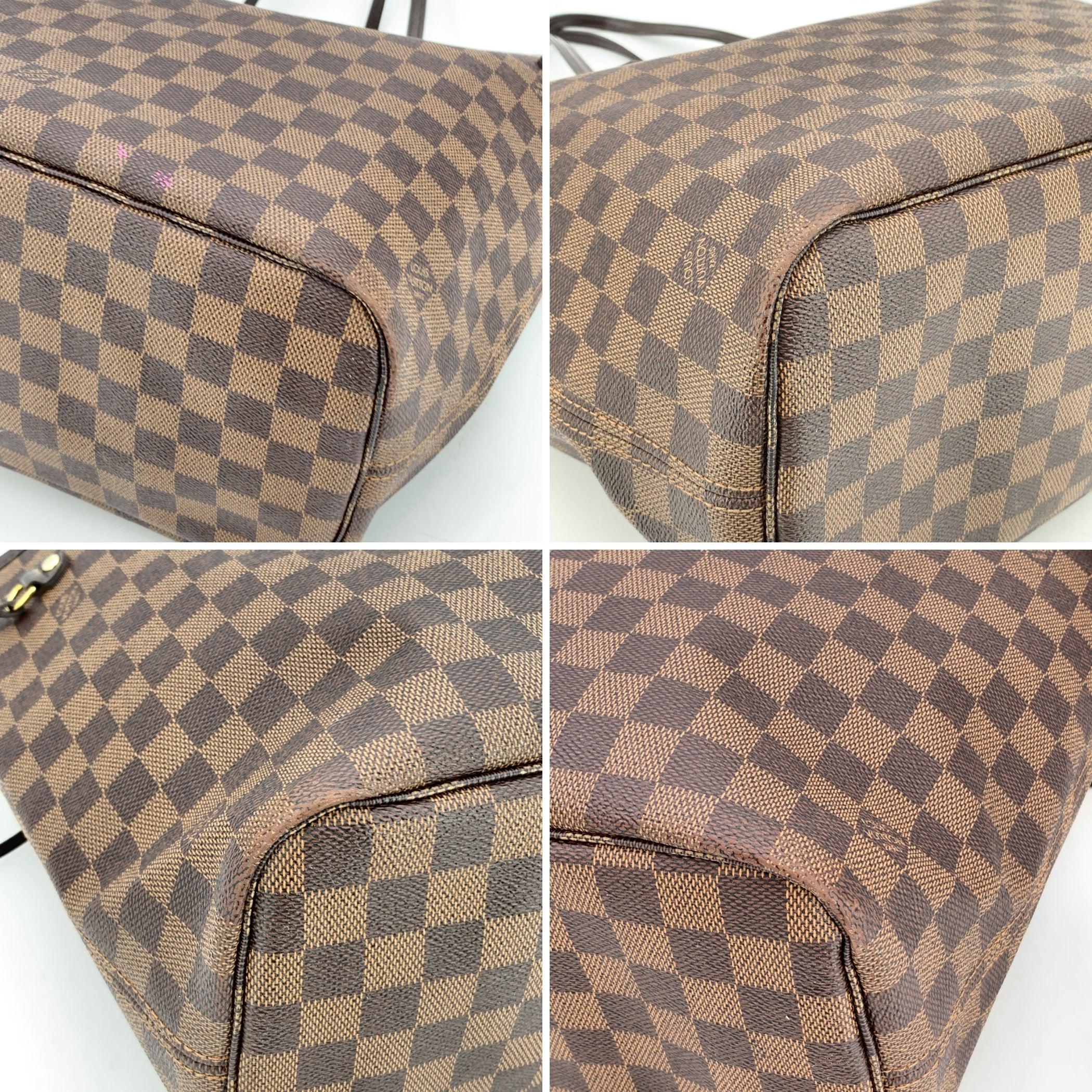 Louis Vuitton Brown Damier Ebene Canvas Neverfull MM Tote Bag im Angebot 2
