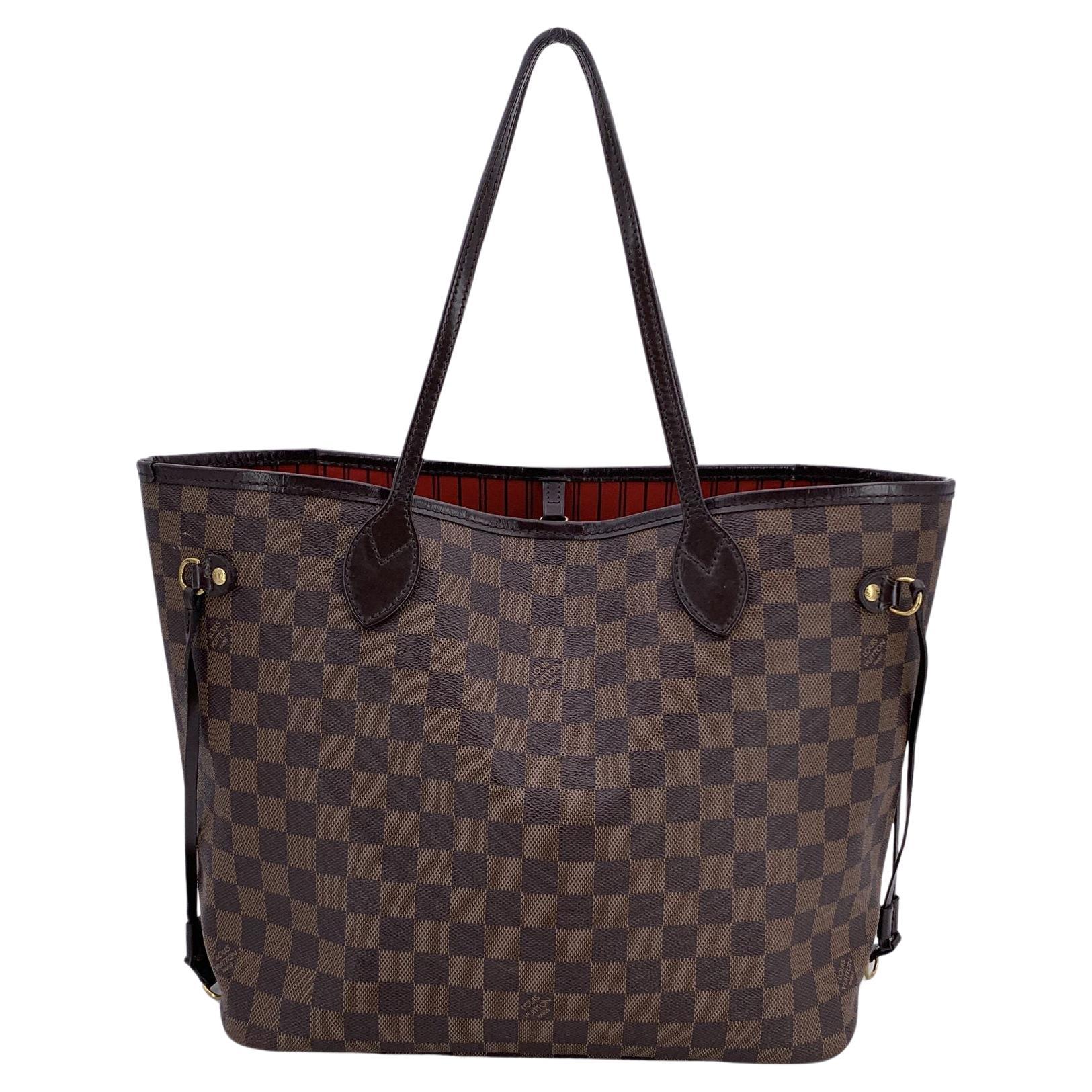 Louis Vuitton Brown Damier Ebene Canvas Neverfull MM Tote Bag