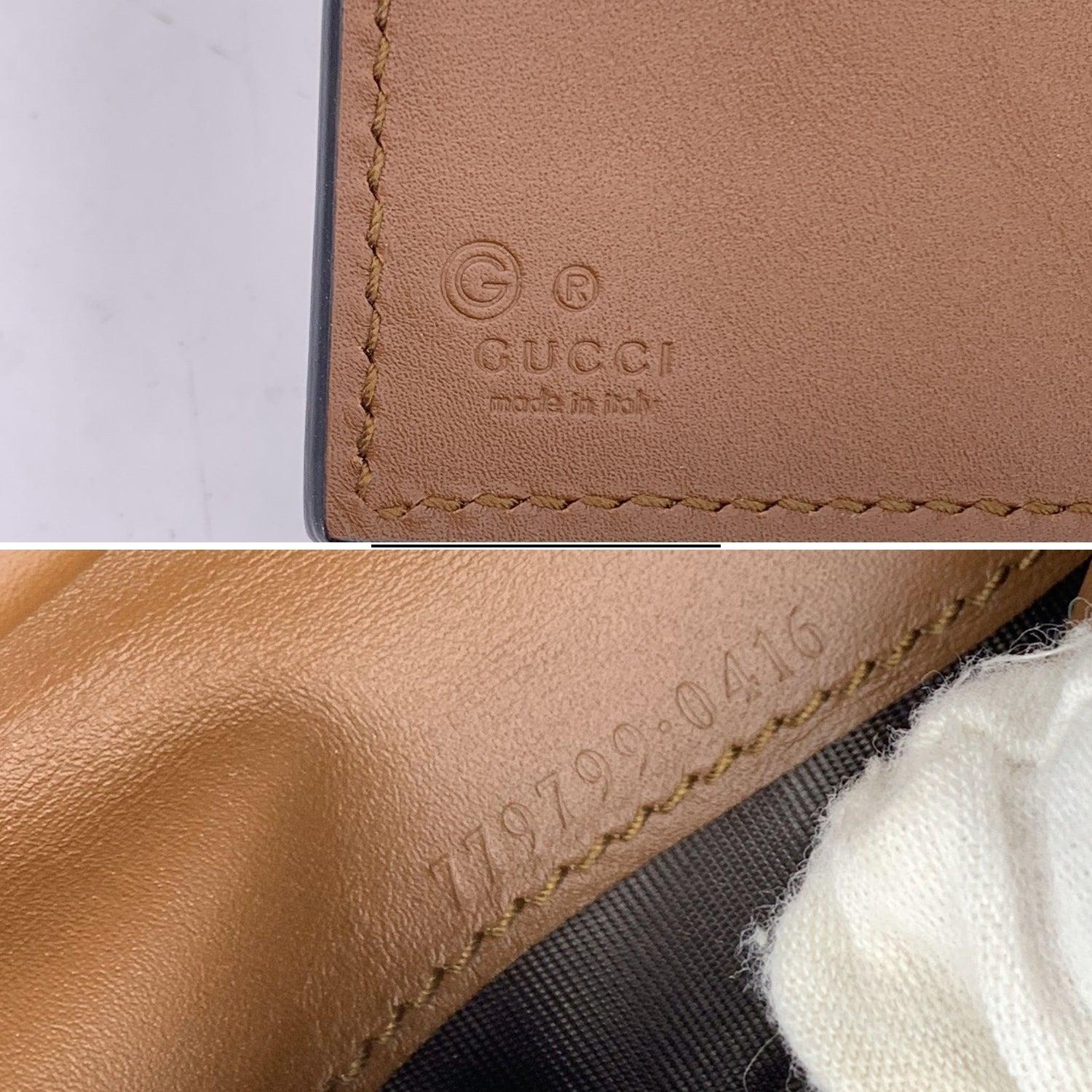 Portefeuille à cadenas en toile et cuir avec monogramme GG de Gucci Pour femmes 