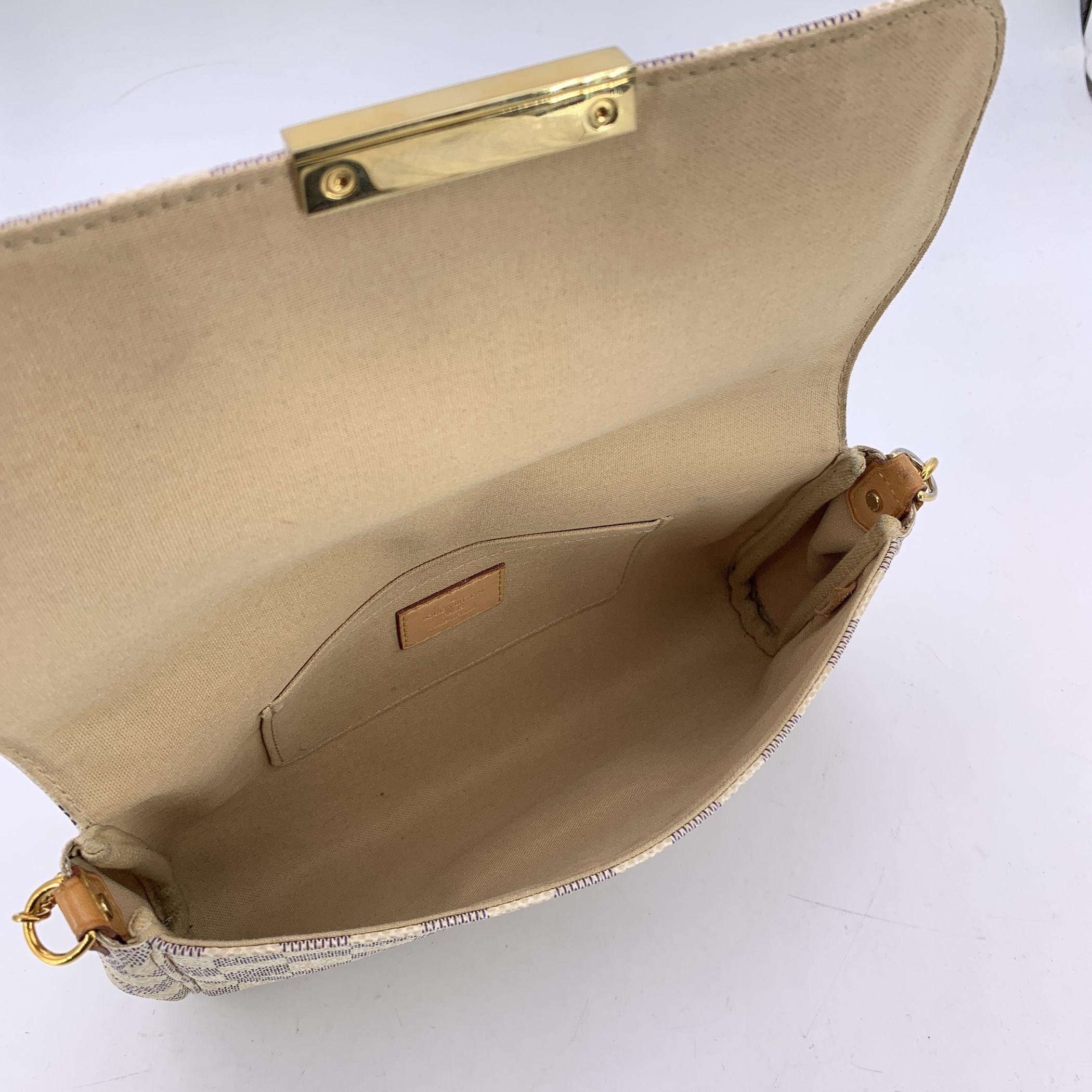 Louis Vuitton Damier Azur Canvas MM Favorite Umhängetasche Damen