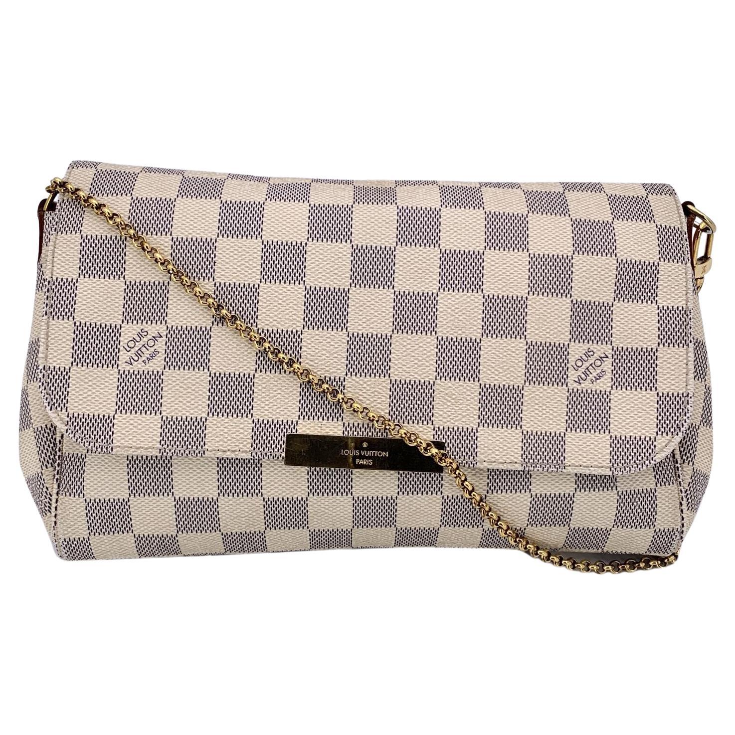 Louis Vuitton Damier Azur Canvas MM Favorite Umhängetasche