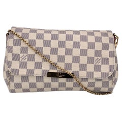 Louis Vuitton Damier Azur Canvas MM Favorite Shoulder Bag