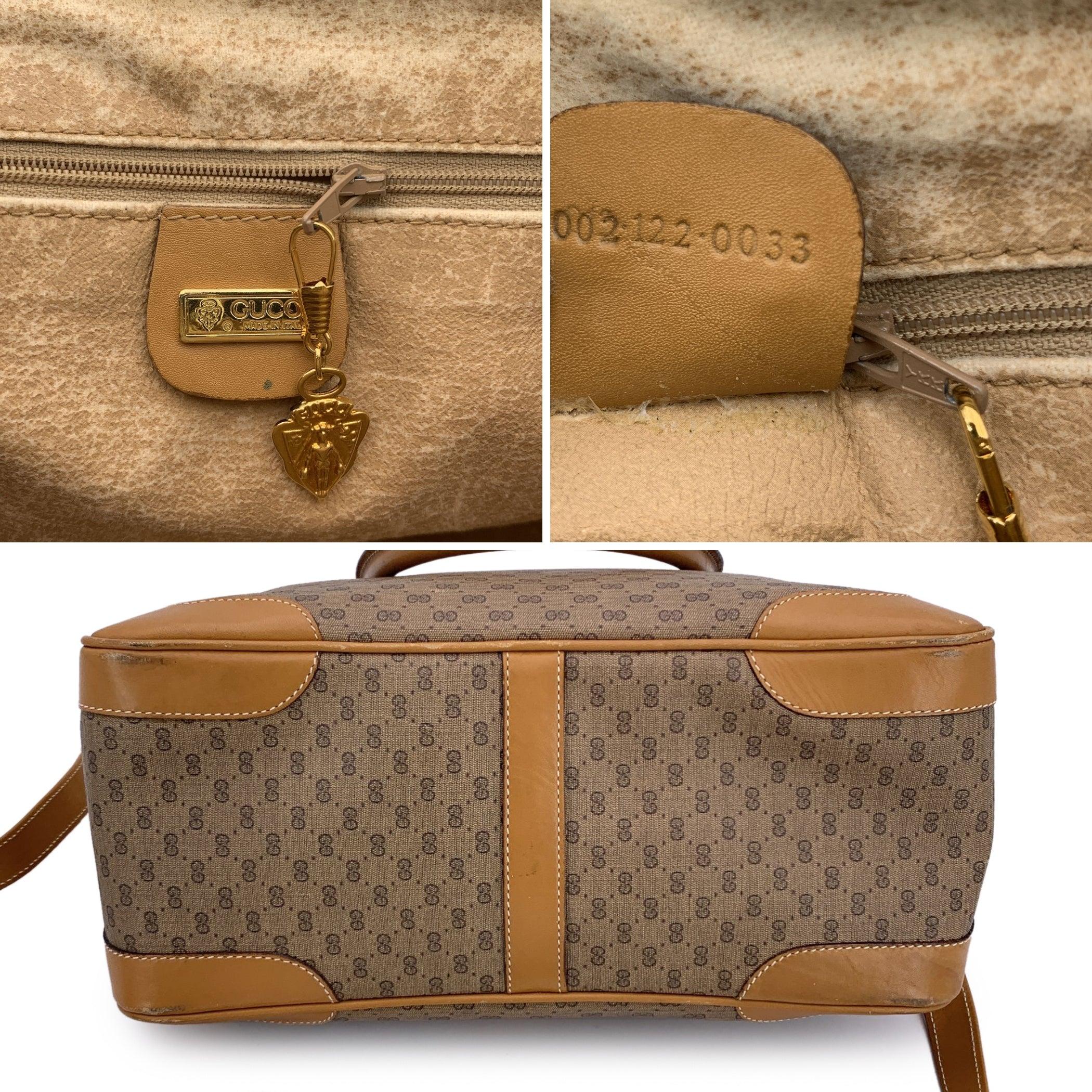 Sac à main en toile avec monogramme et bandoulière de Gucci Vintage By Pour femmes en vente