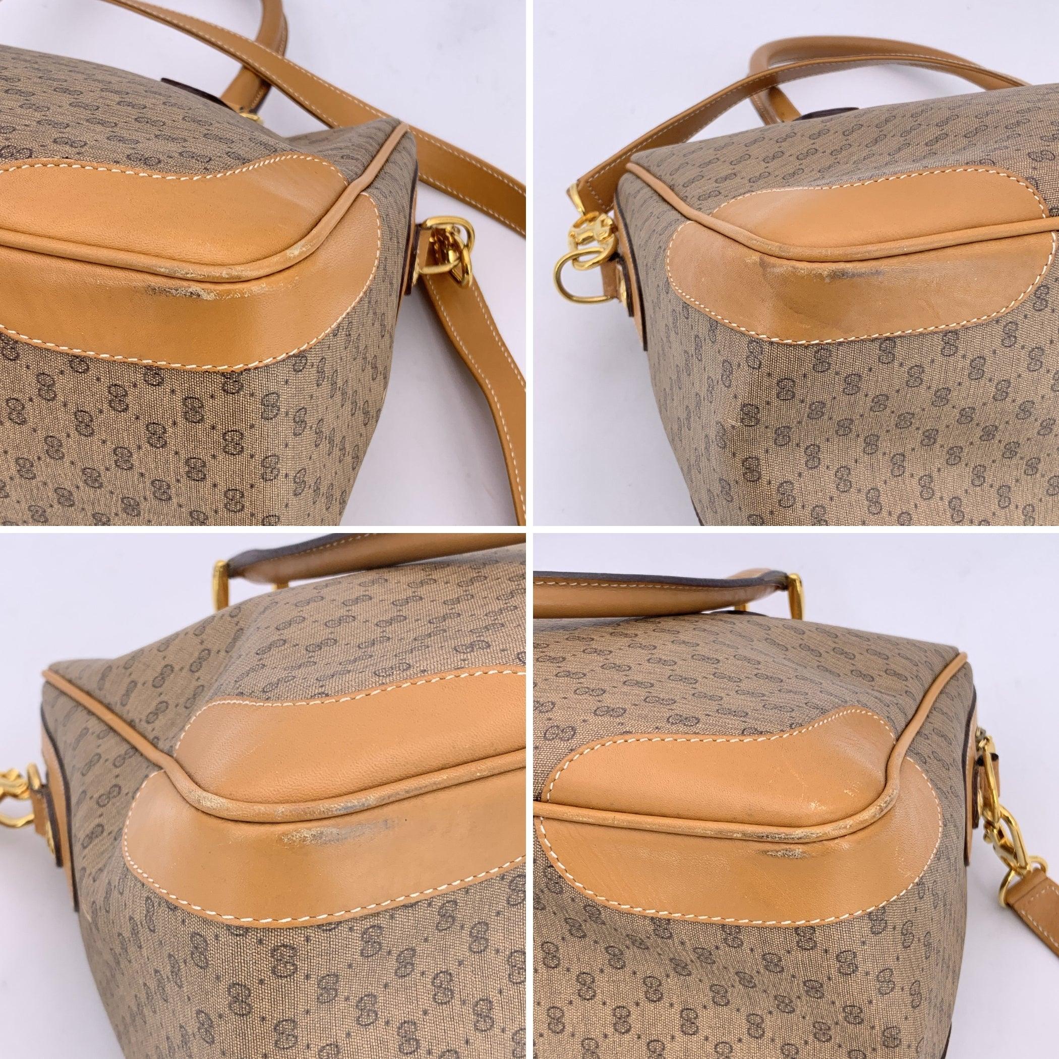 Sac à main en toile avec monogramme et bandoulière de Gucci Vintage By en vente 2